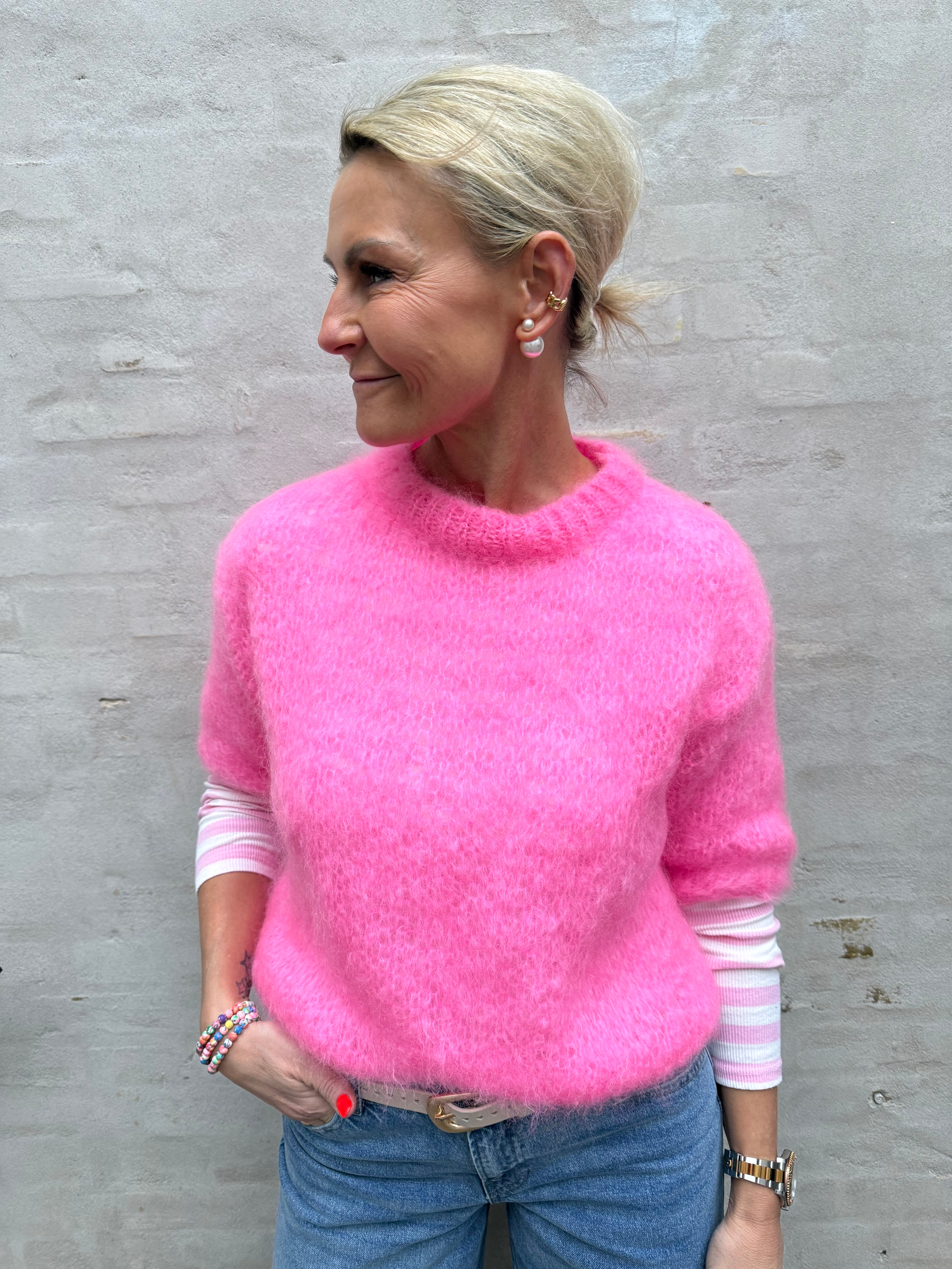 Renata Knit - Pink Mohair