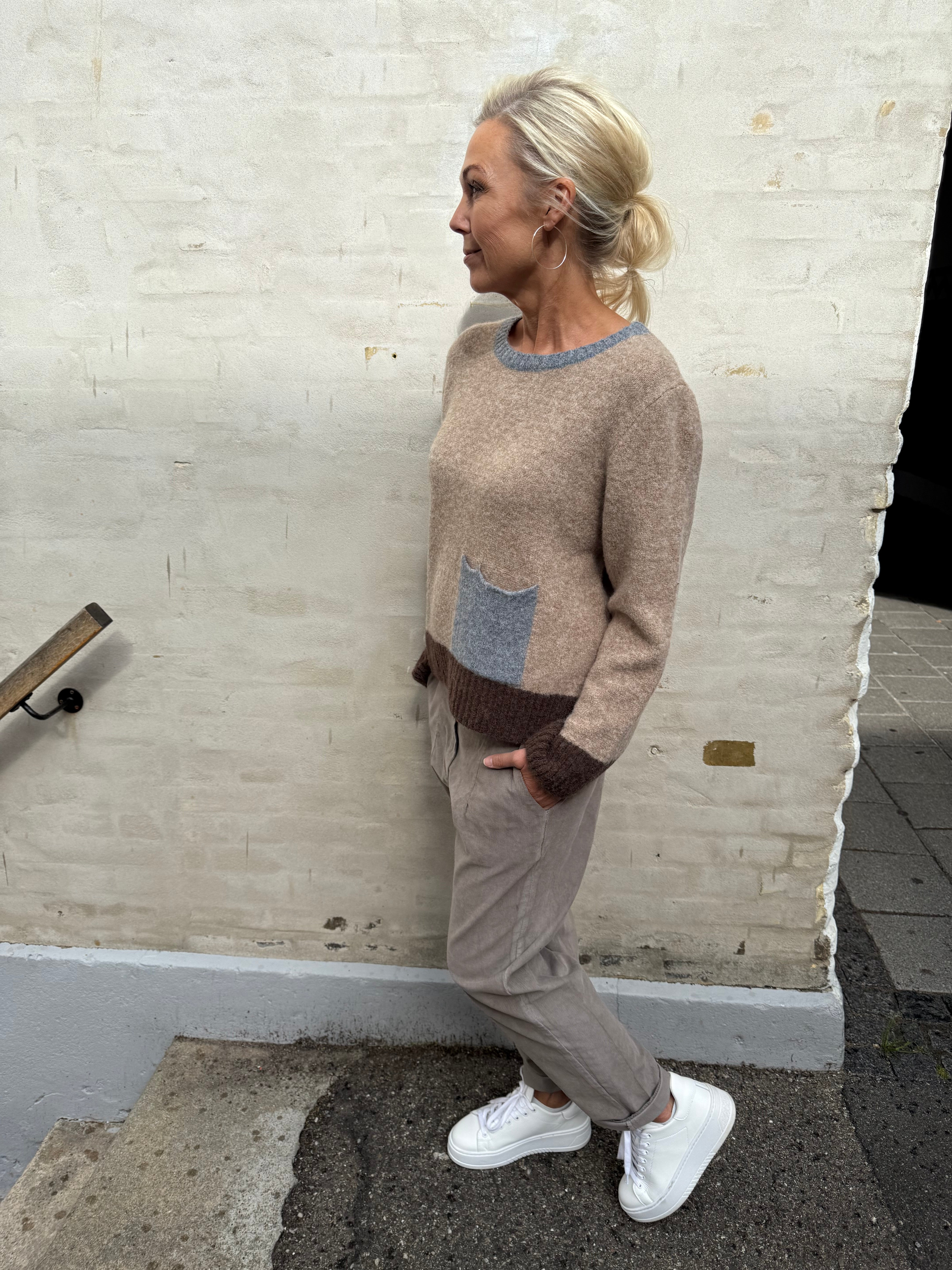 Elora Knit - Camel Denim