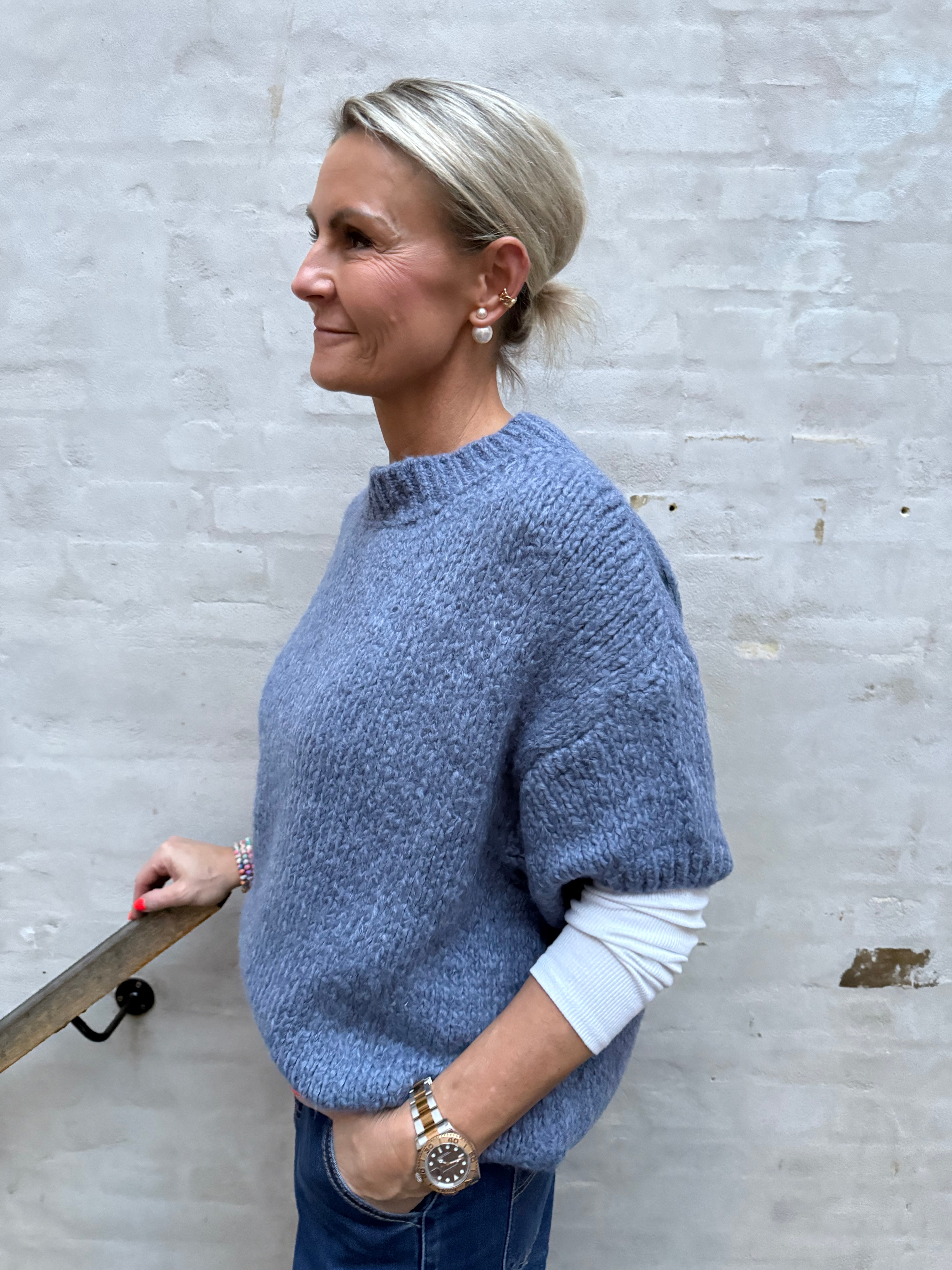 Violetta Knit - Jeans blue