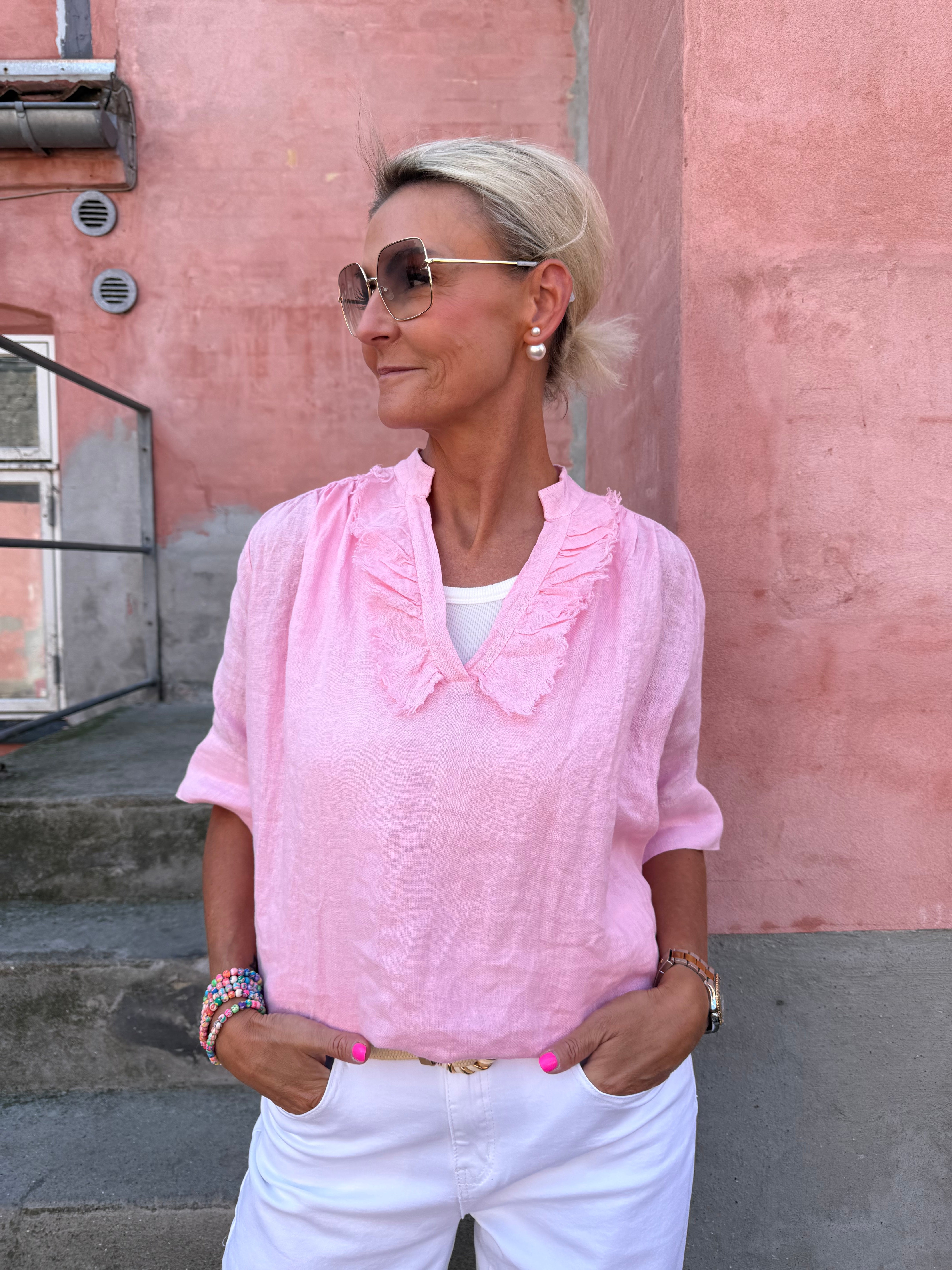 Lino Blouse - Confetto