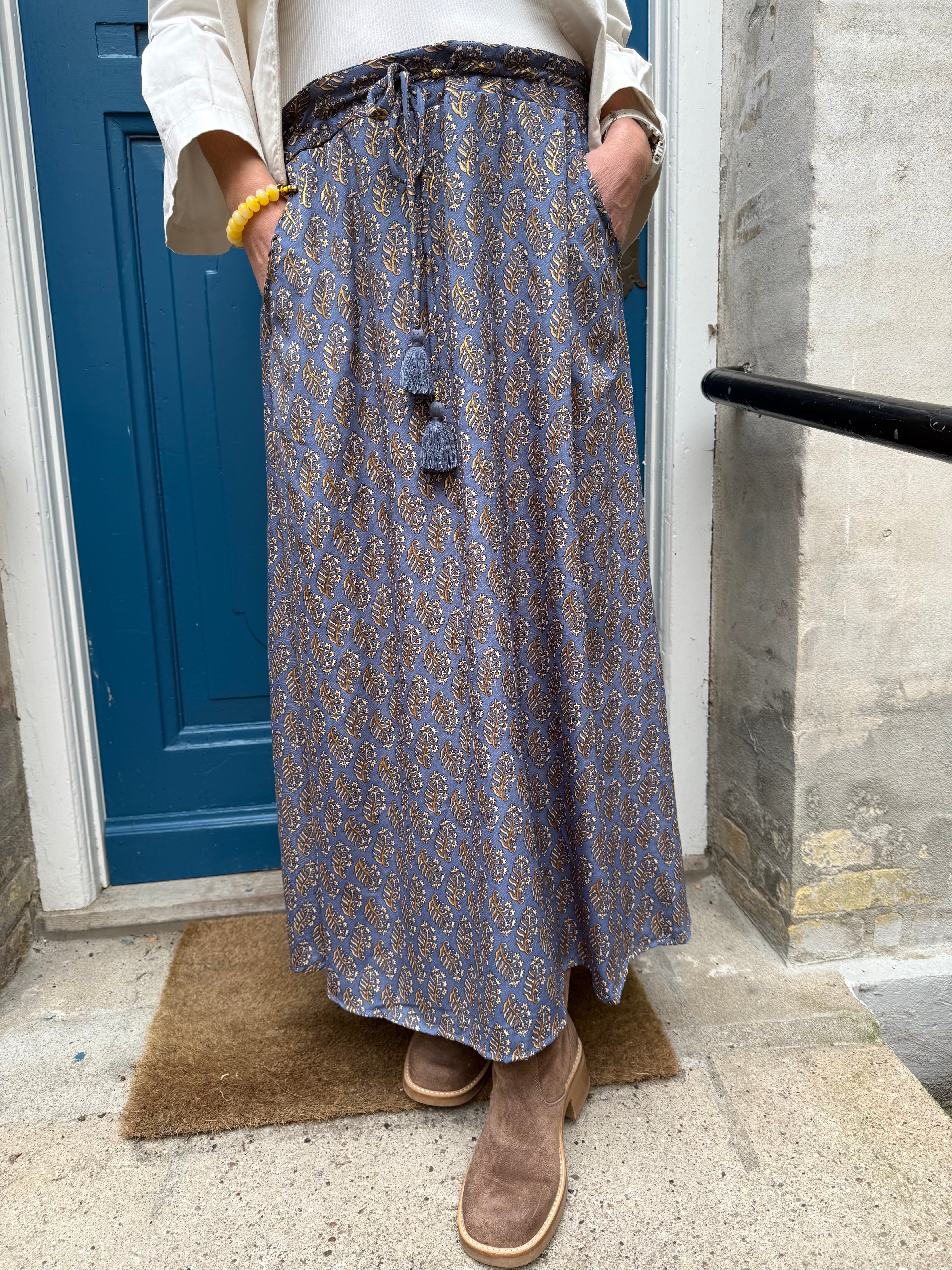 LUNA regular skirt - Blue Mist