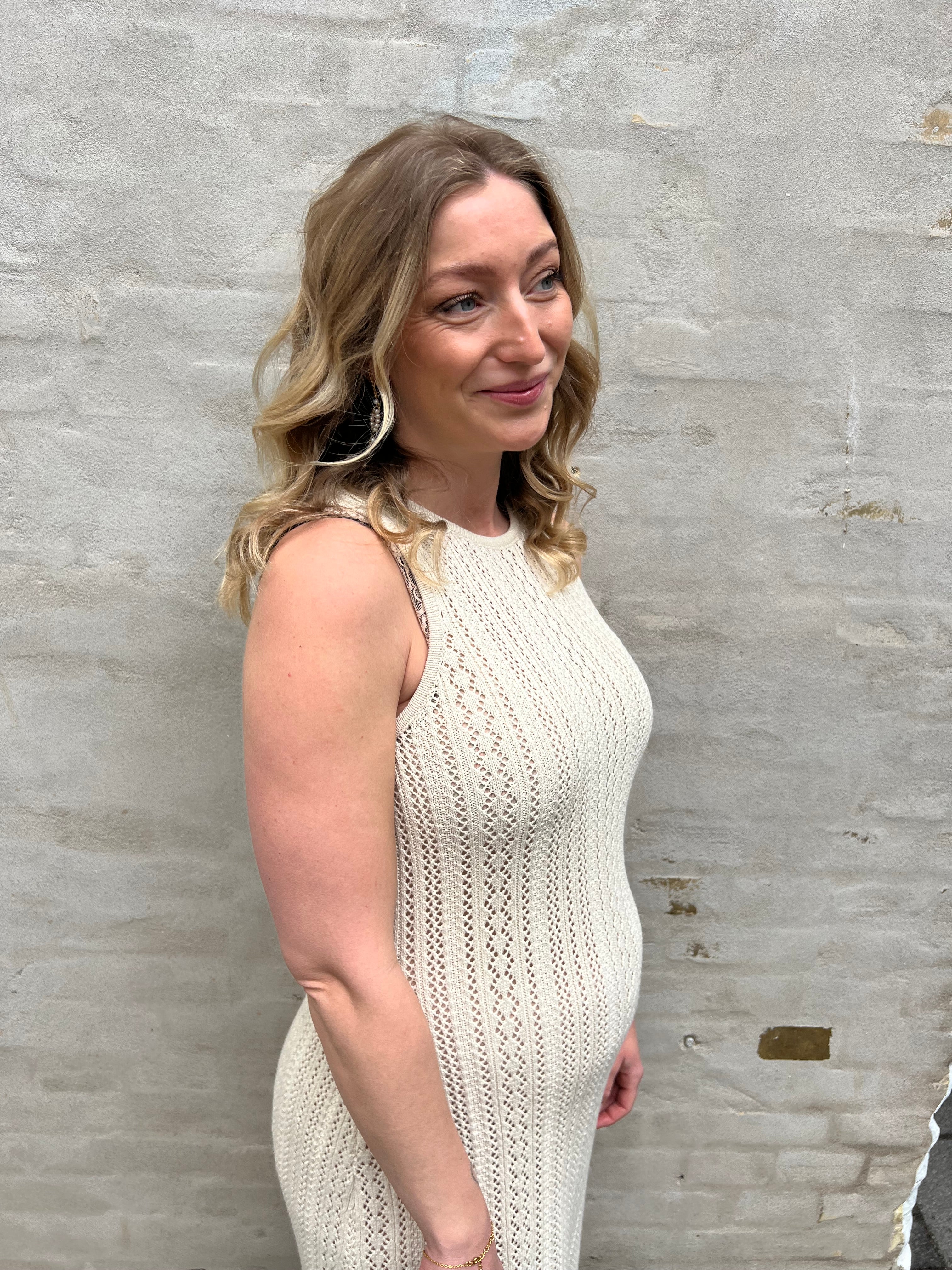 Nuka knit midi dress birch
