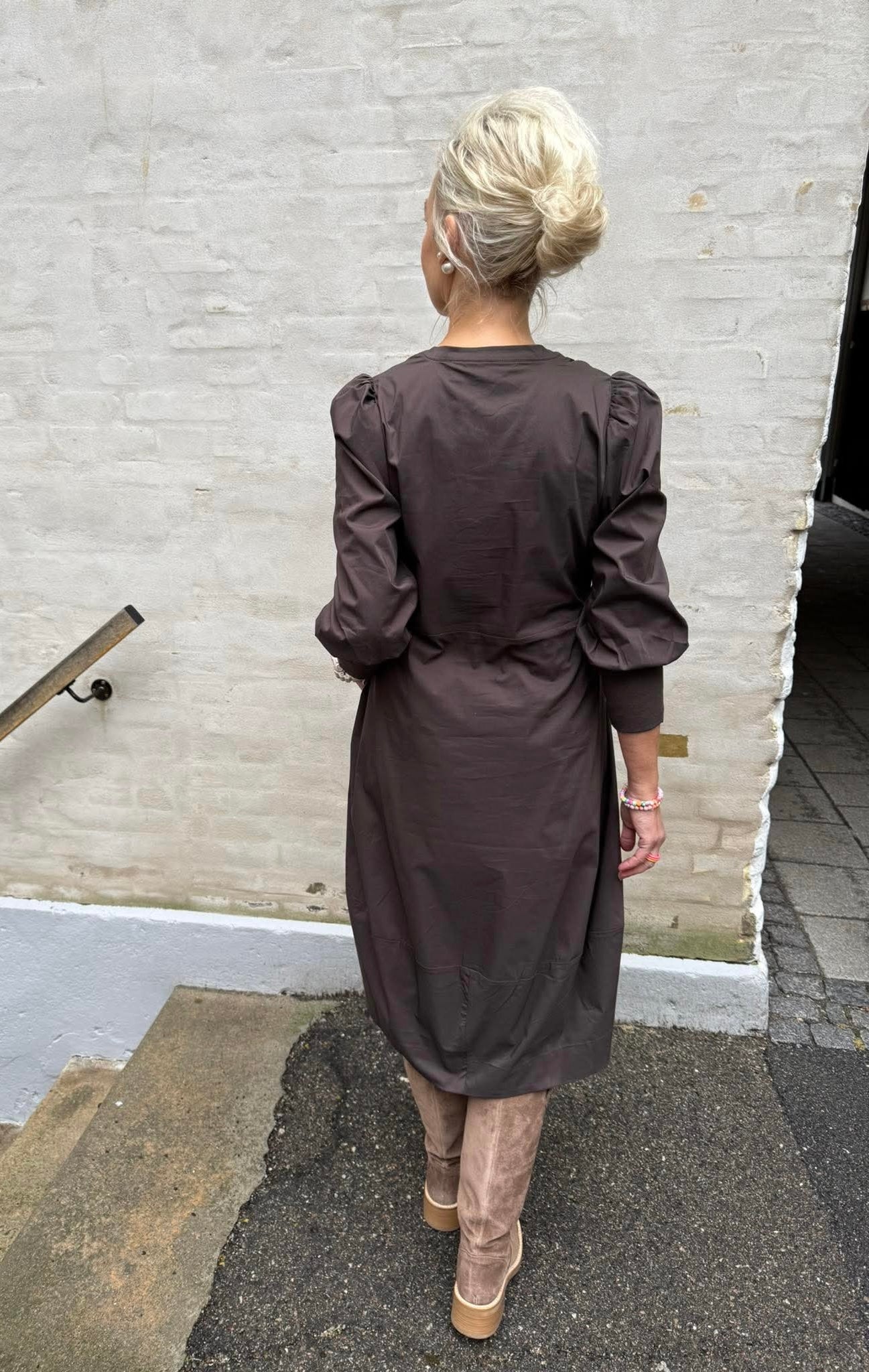 Antoinett 3/4 sleeve dress - Demitasse