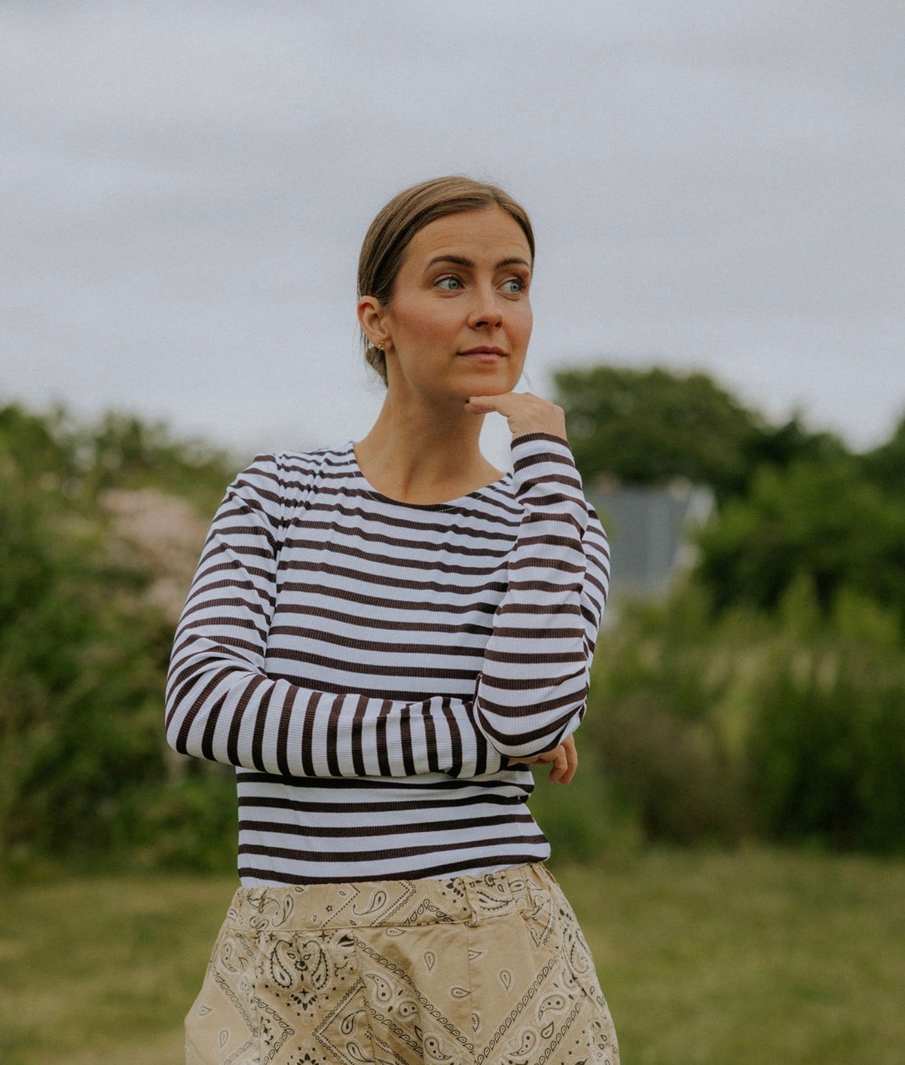 Everyday Stripes Blus - Svart
