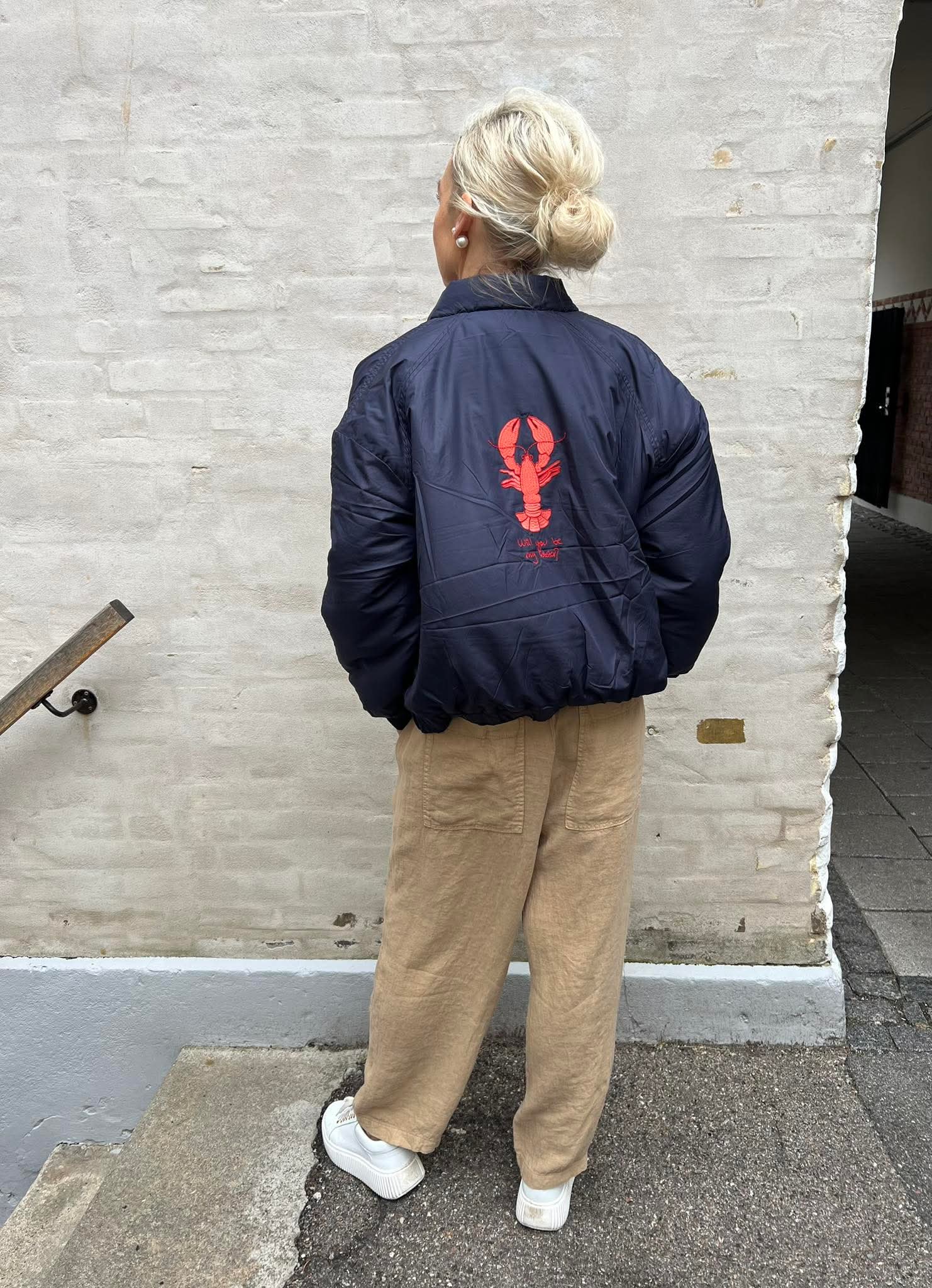 Lobster Bomber jacket - Navy Blue