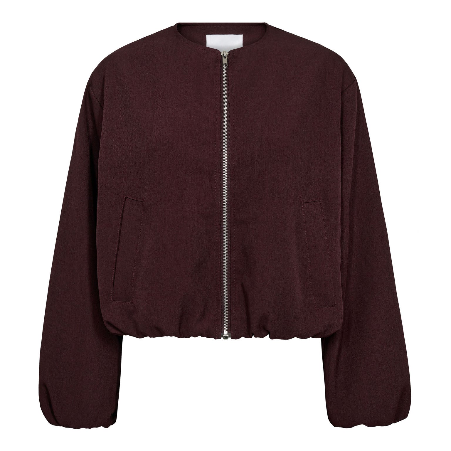 Luna Balloon Zip Jacket - Winered