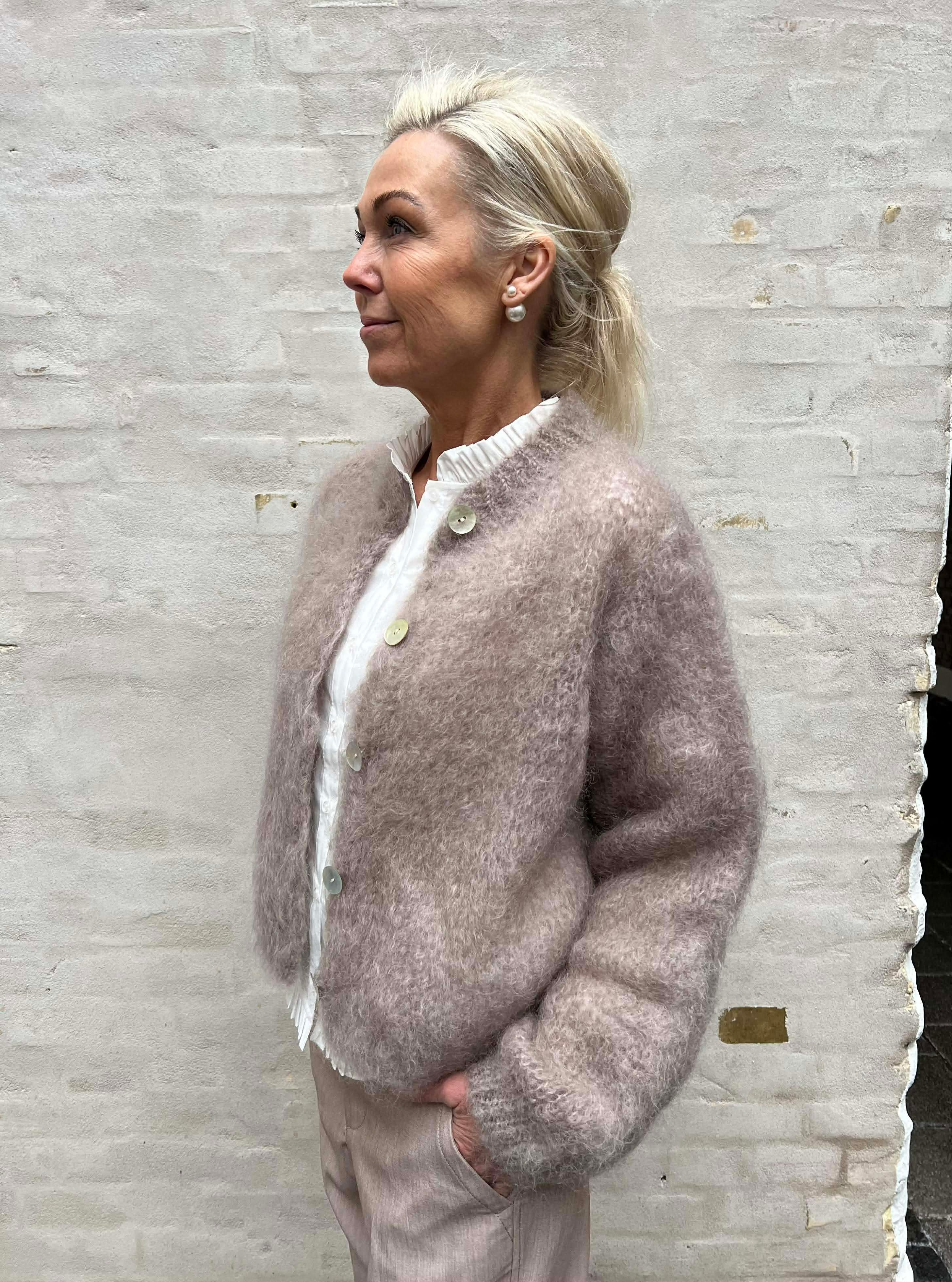 Smilla Cardigan - Beige Mohair