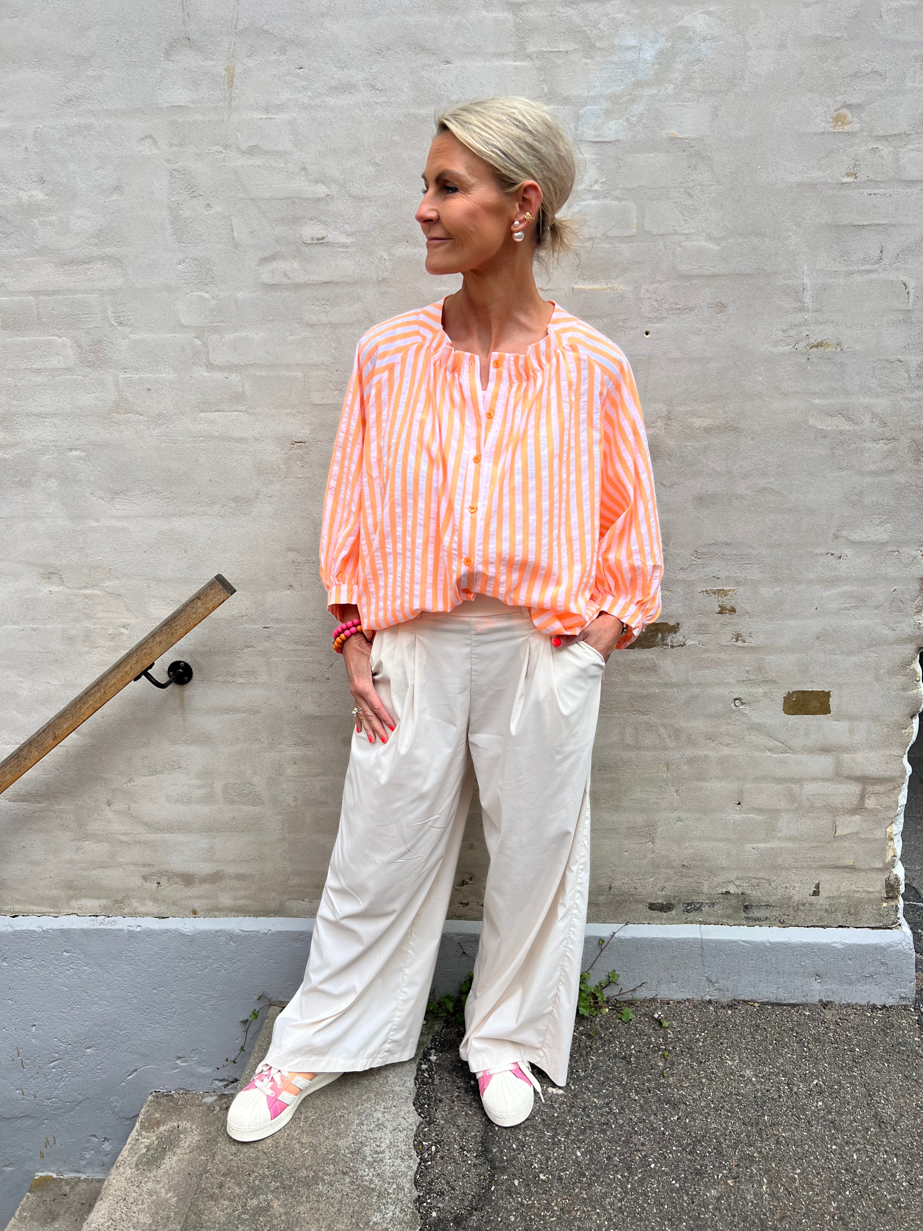 Davina wideleg pant cream