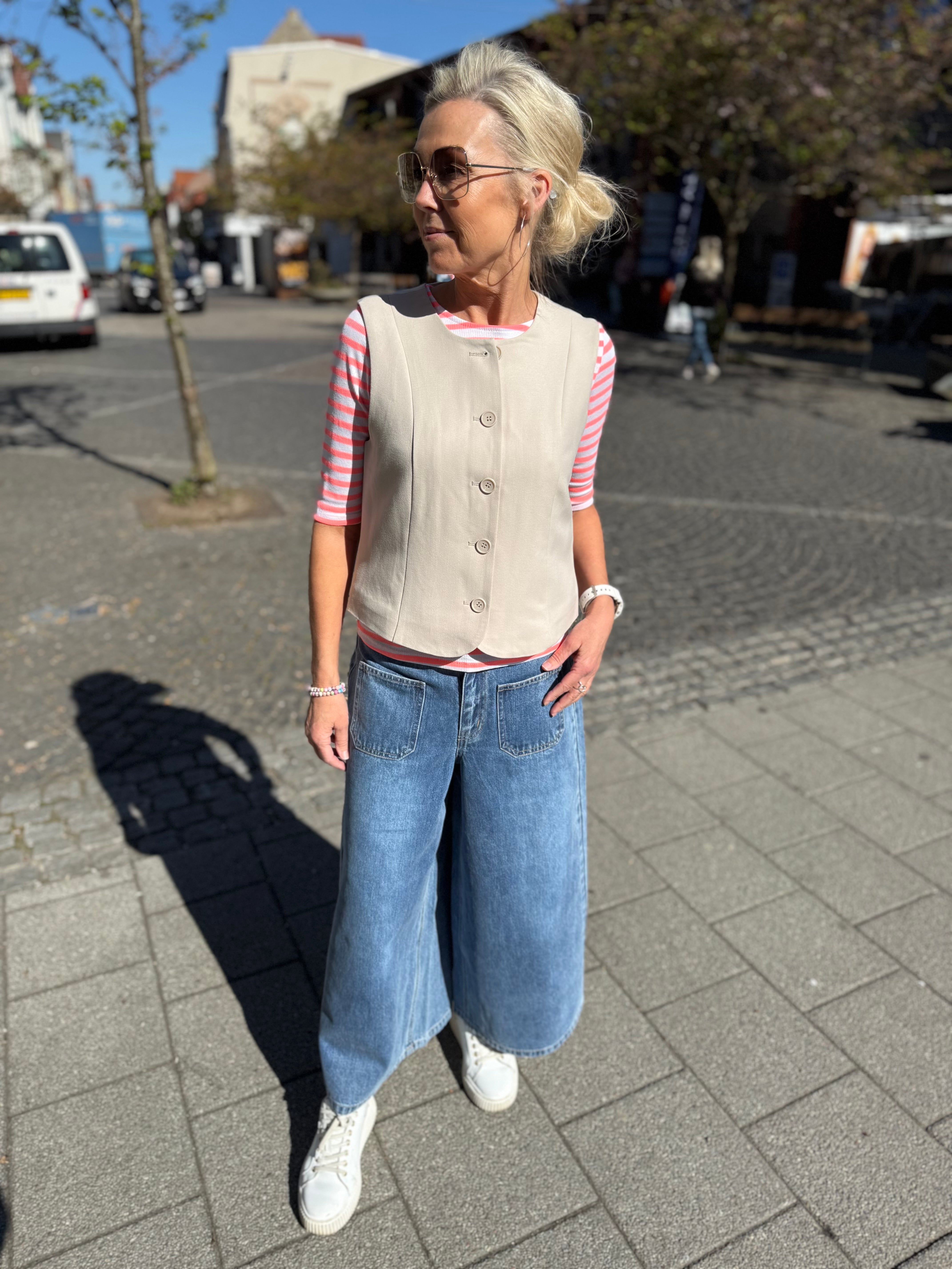 FULLA MW DENIM CULOTTE - Medium Blue Denim