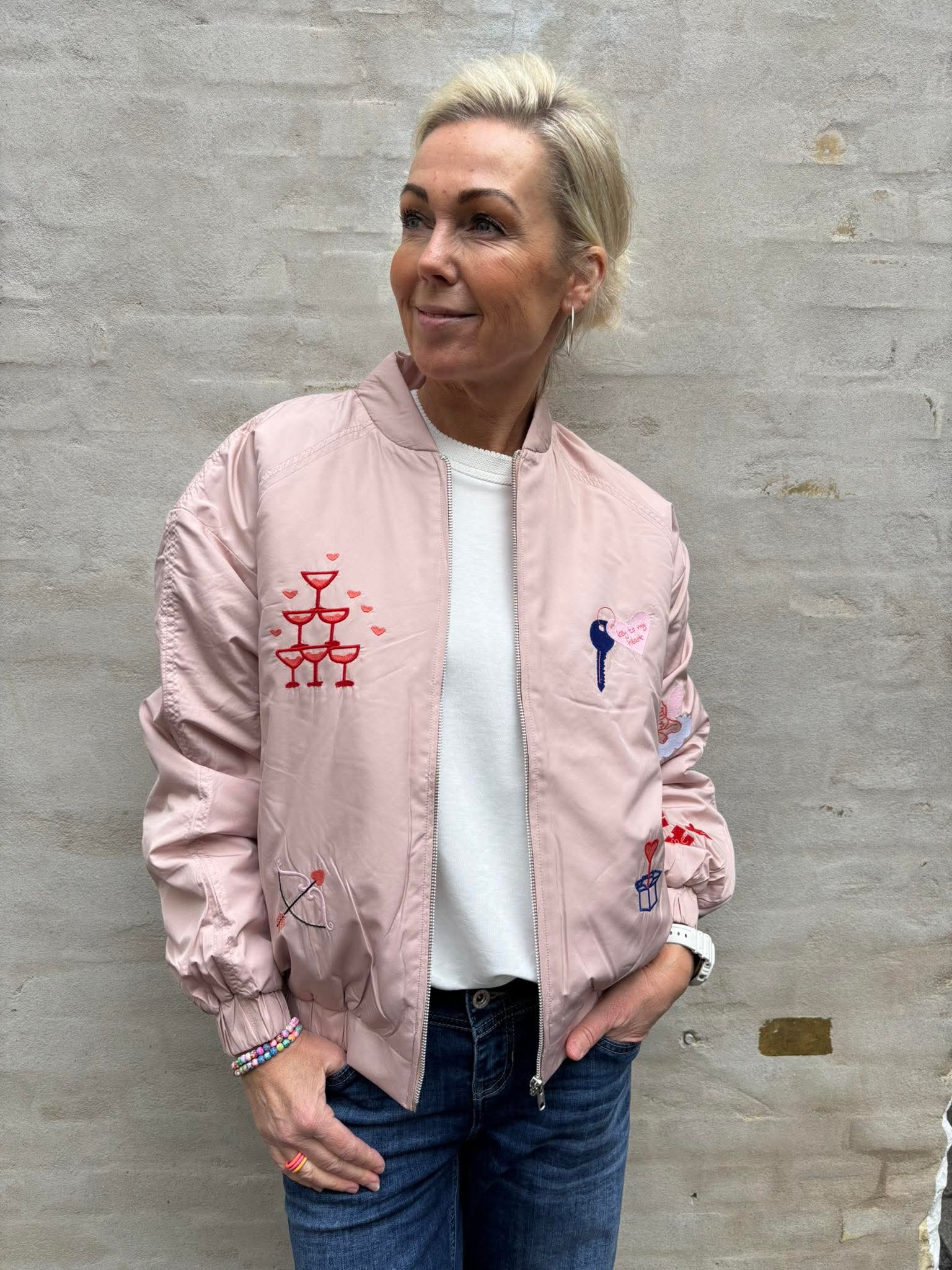 Mi Amore Bomber jacket - Rosa