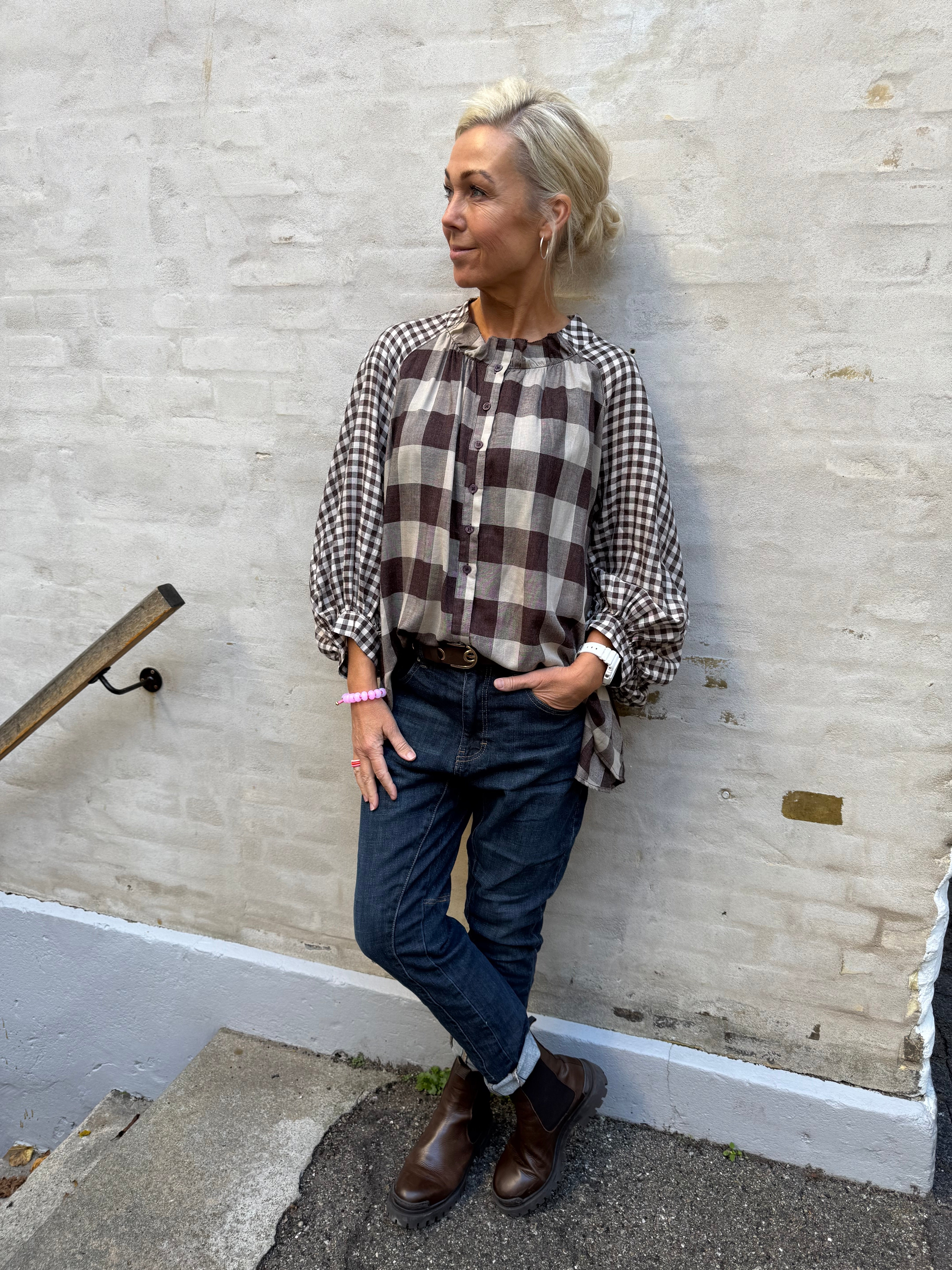 Camica Shirt - Brown Check