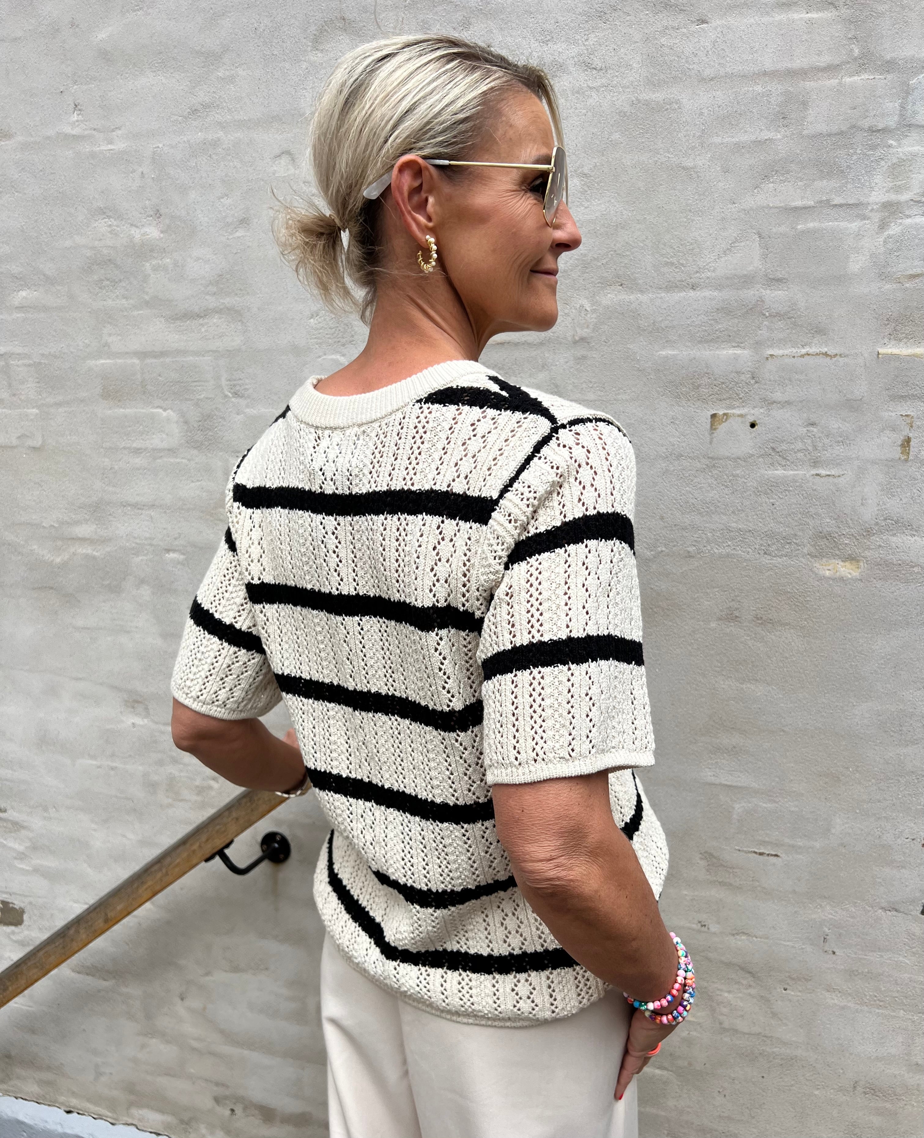 Nuka O-Neck Knit - Birch black