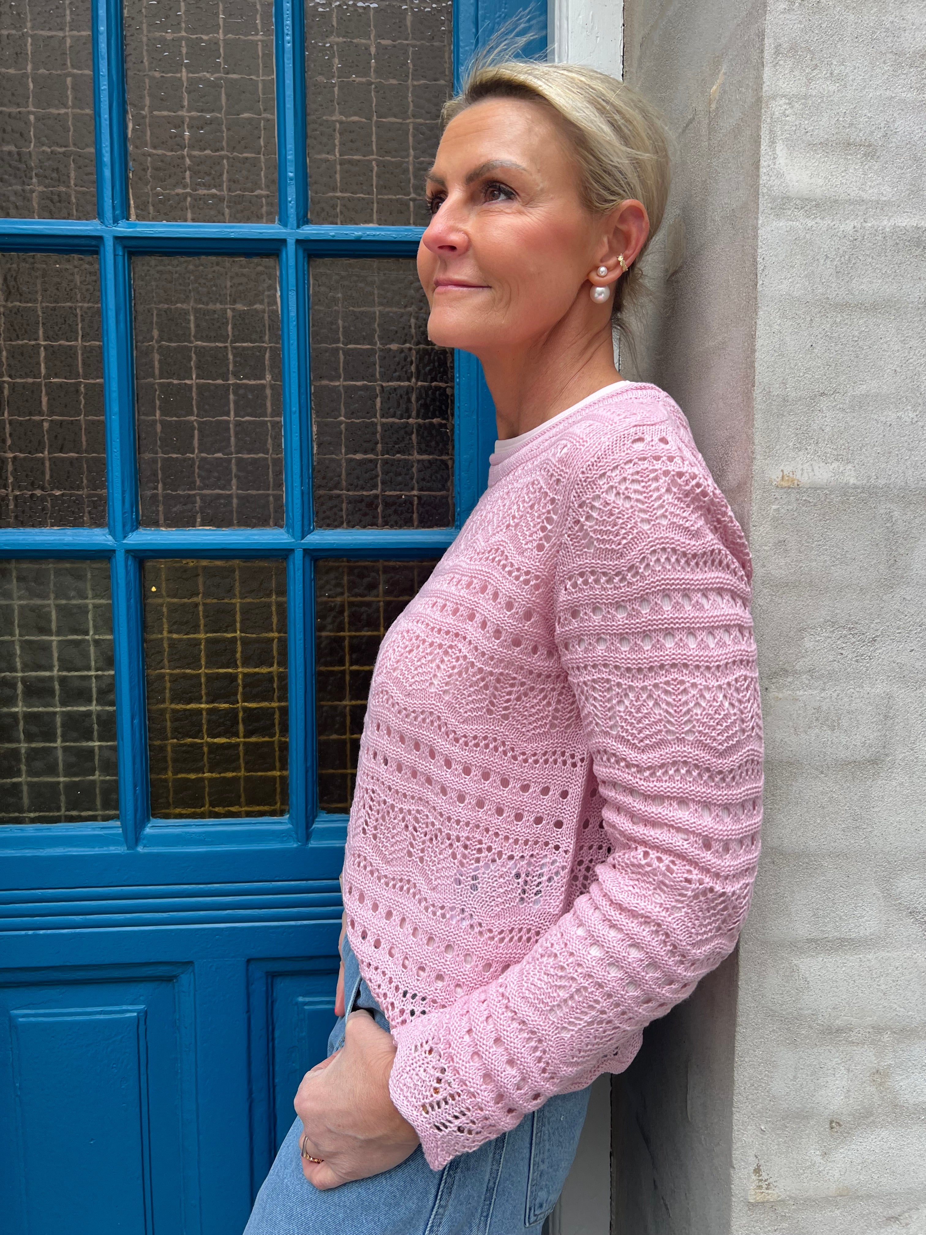 SUN LAY LS BOATNECK TRÖJA - Doftande Lilac