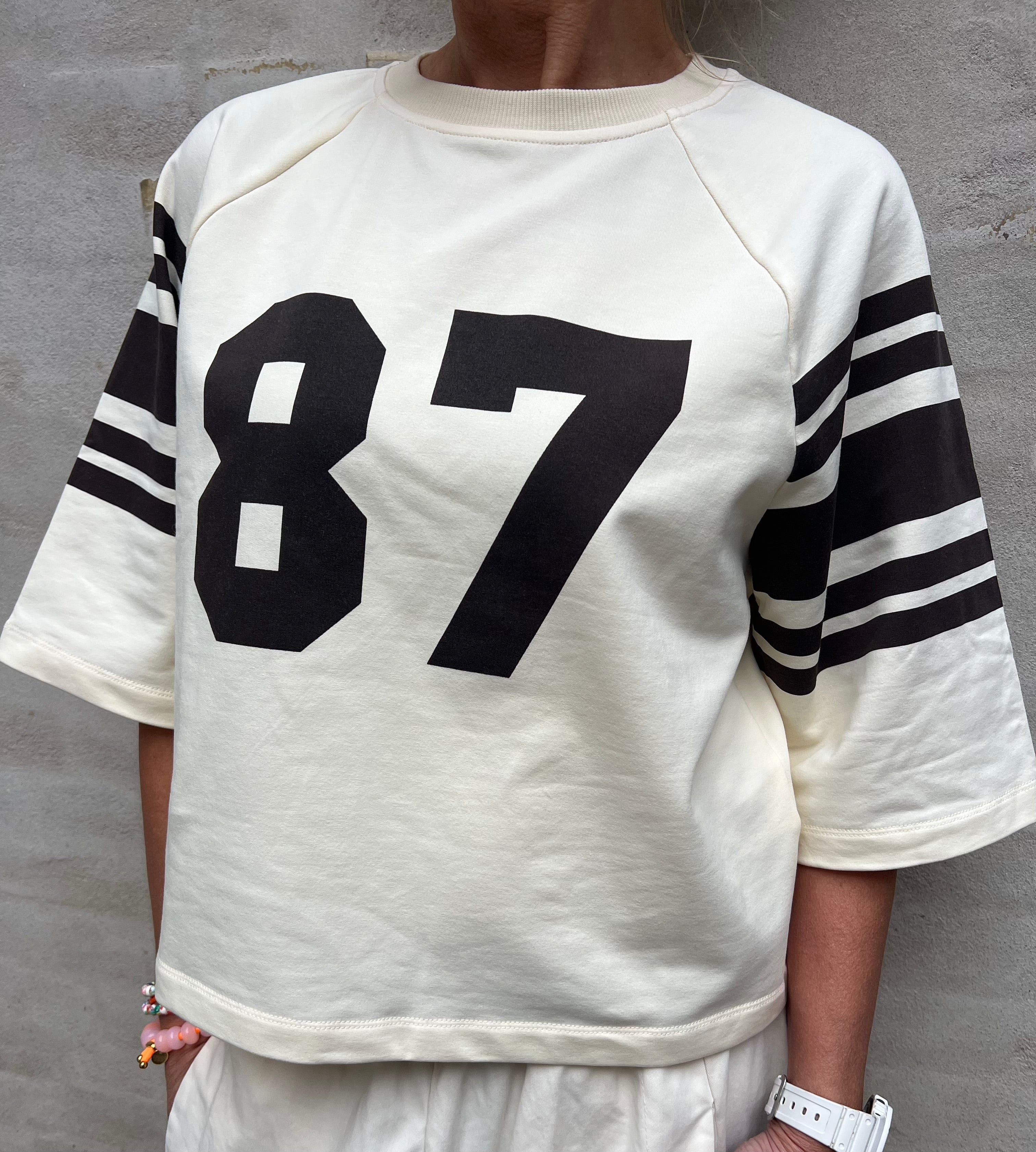 ElyCC 87 Tee Sweat - Bone/Brown