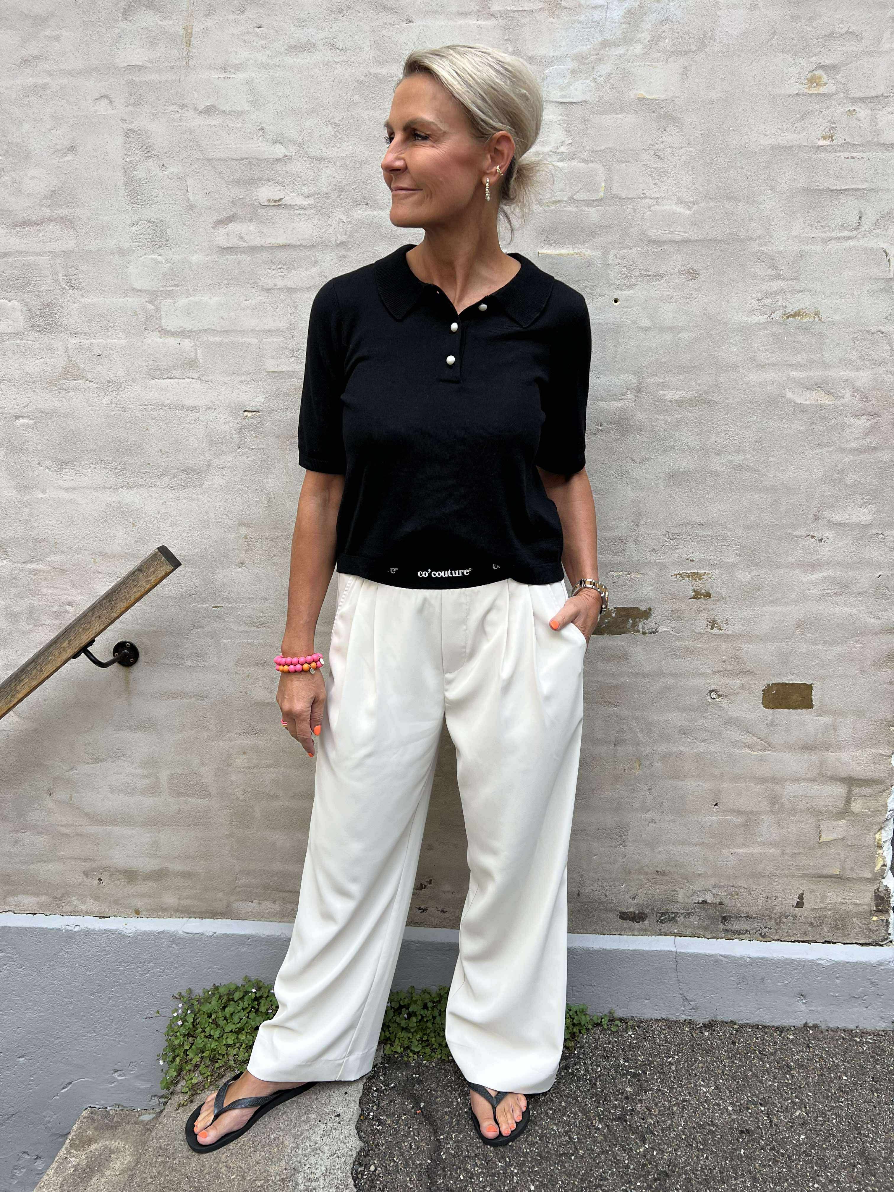 AminaCC logo pant bone