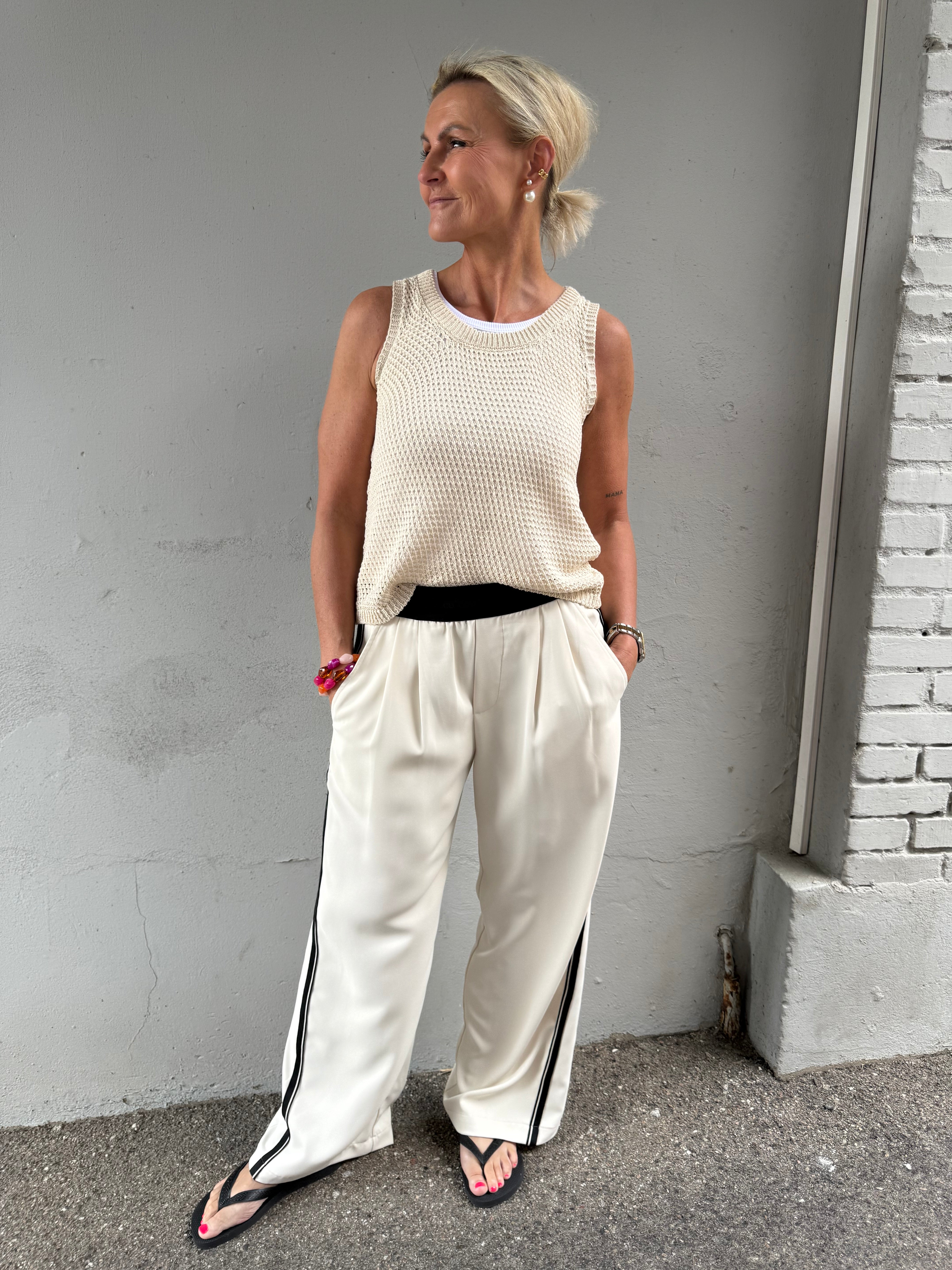 Nayla Knit Top-beige