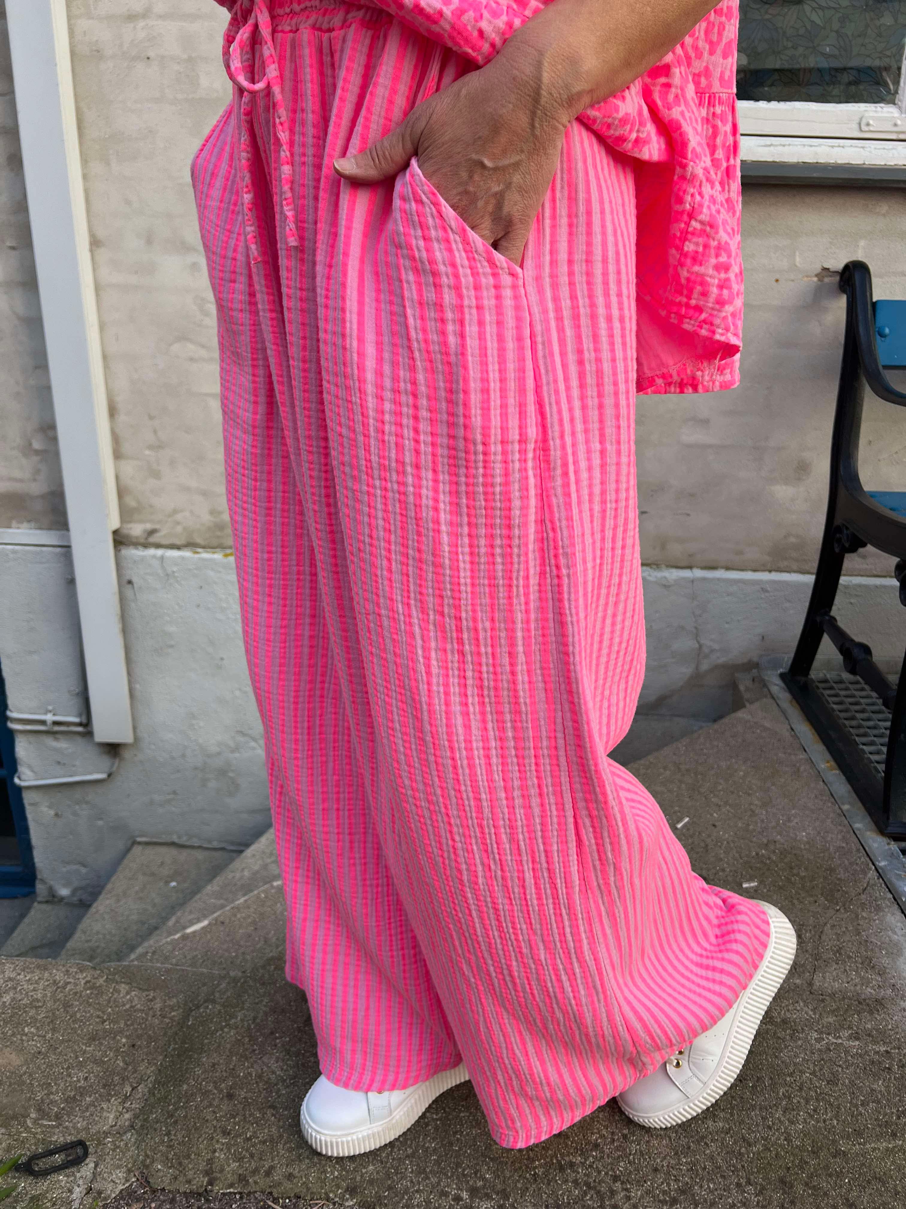 Diddy pant strib pink