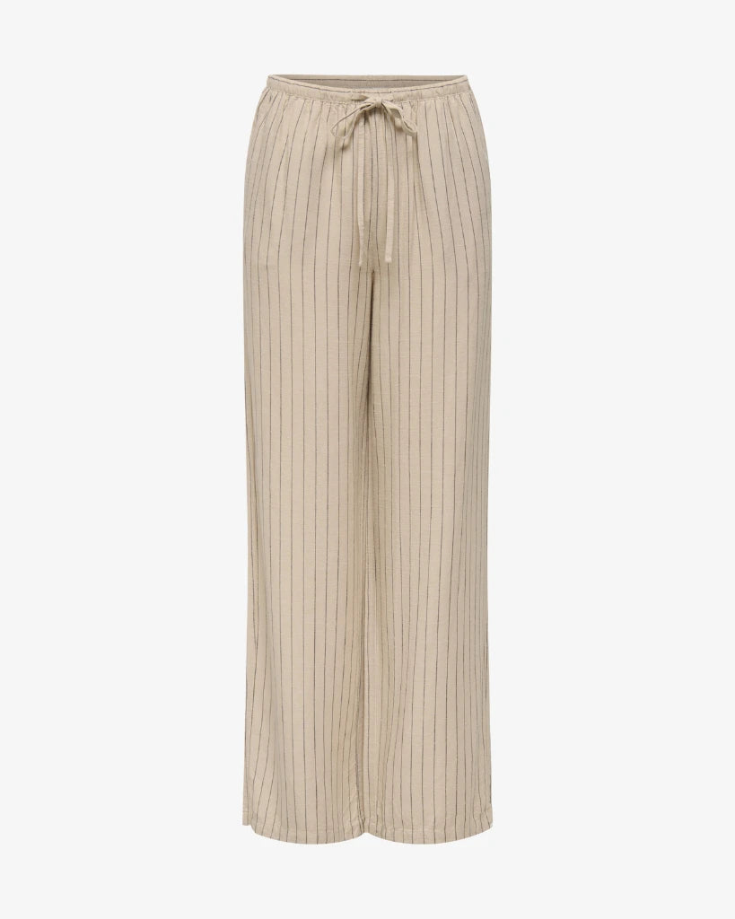 Caya Linen Pant Sandshell Black