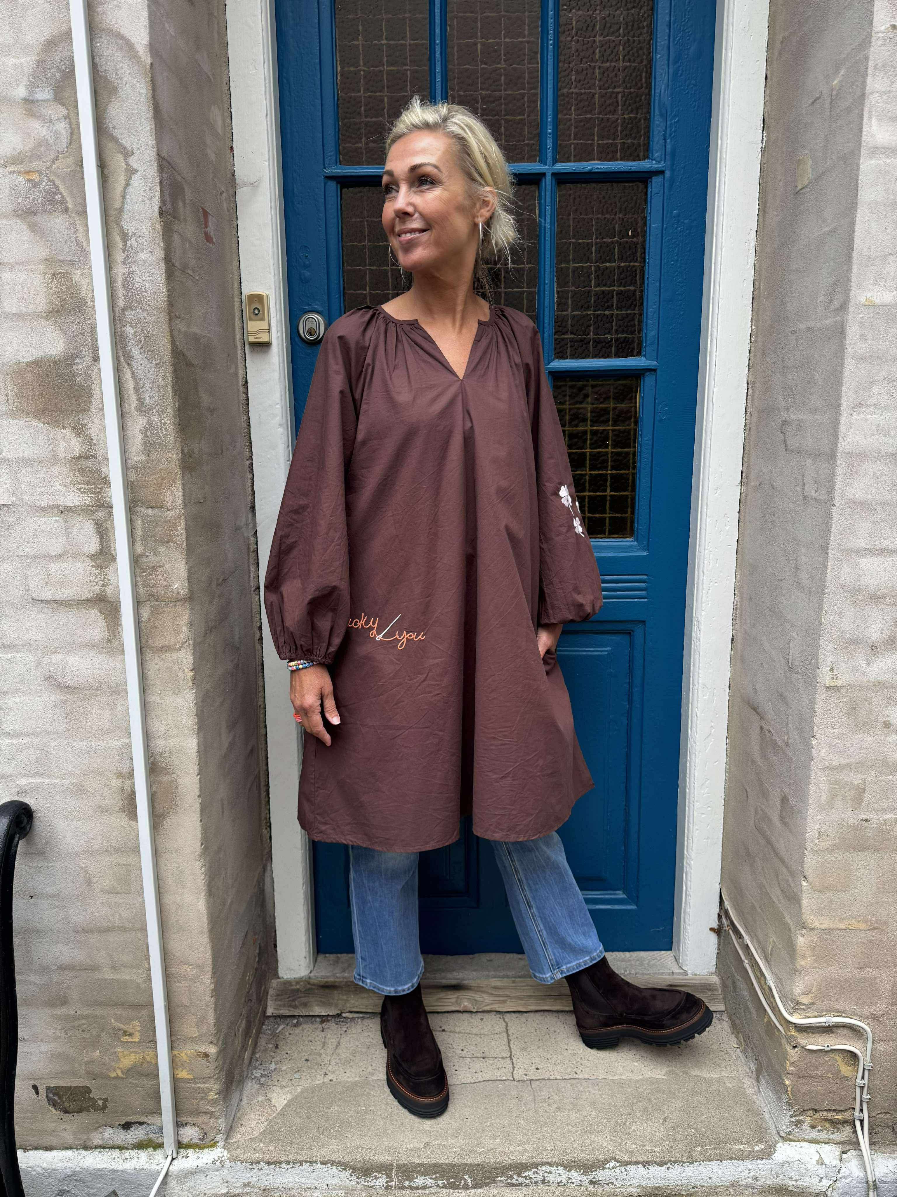 The good luck tunic - Chocolate brown