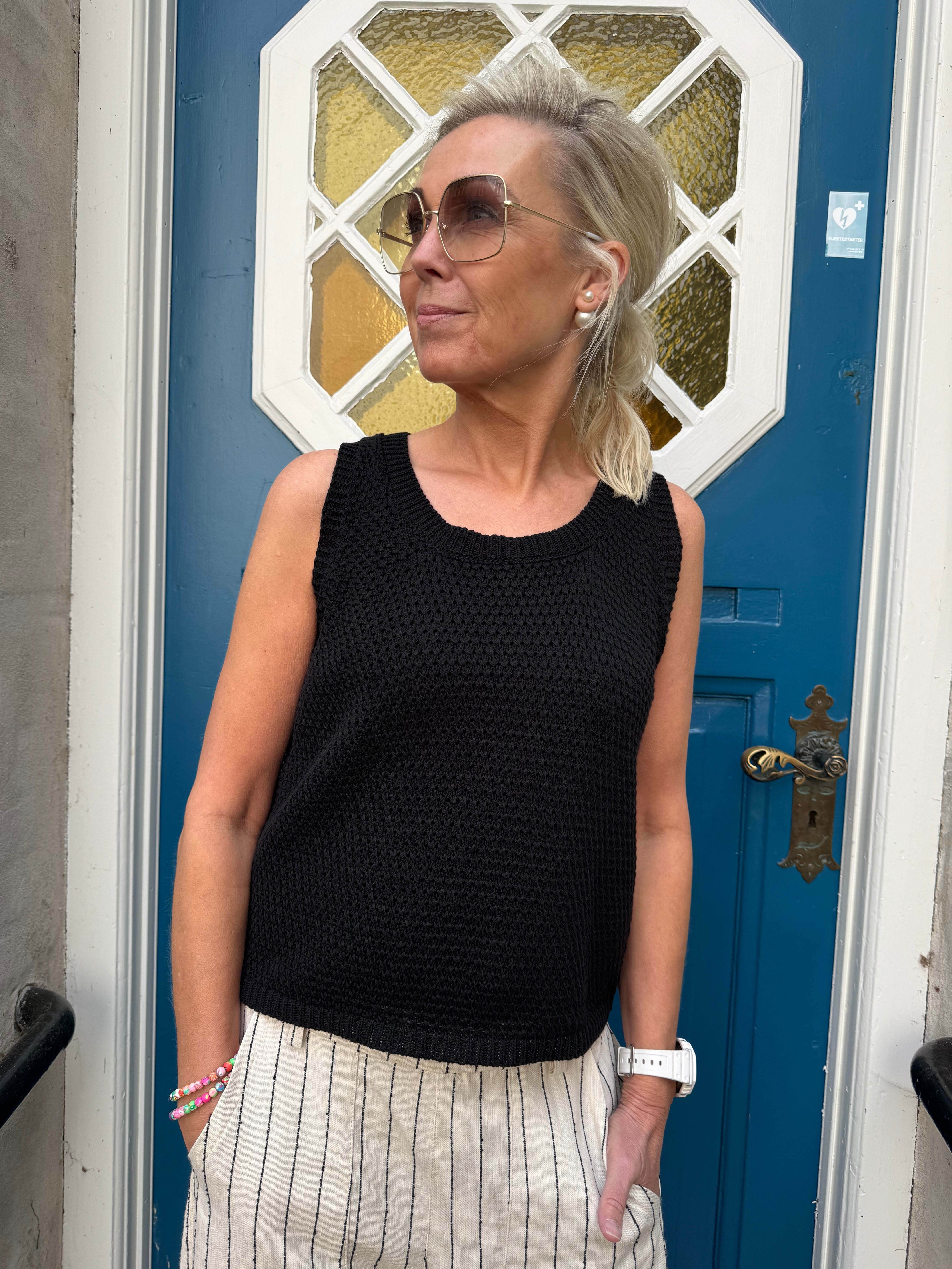 Nayla Knit Top - Black