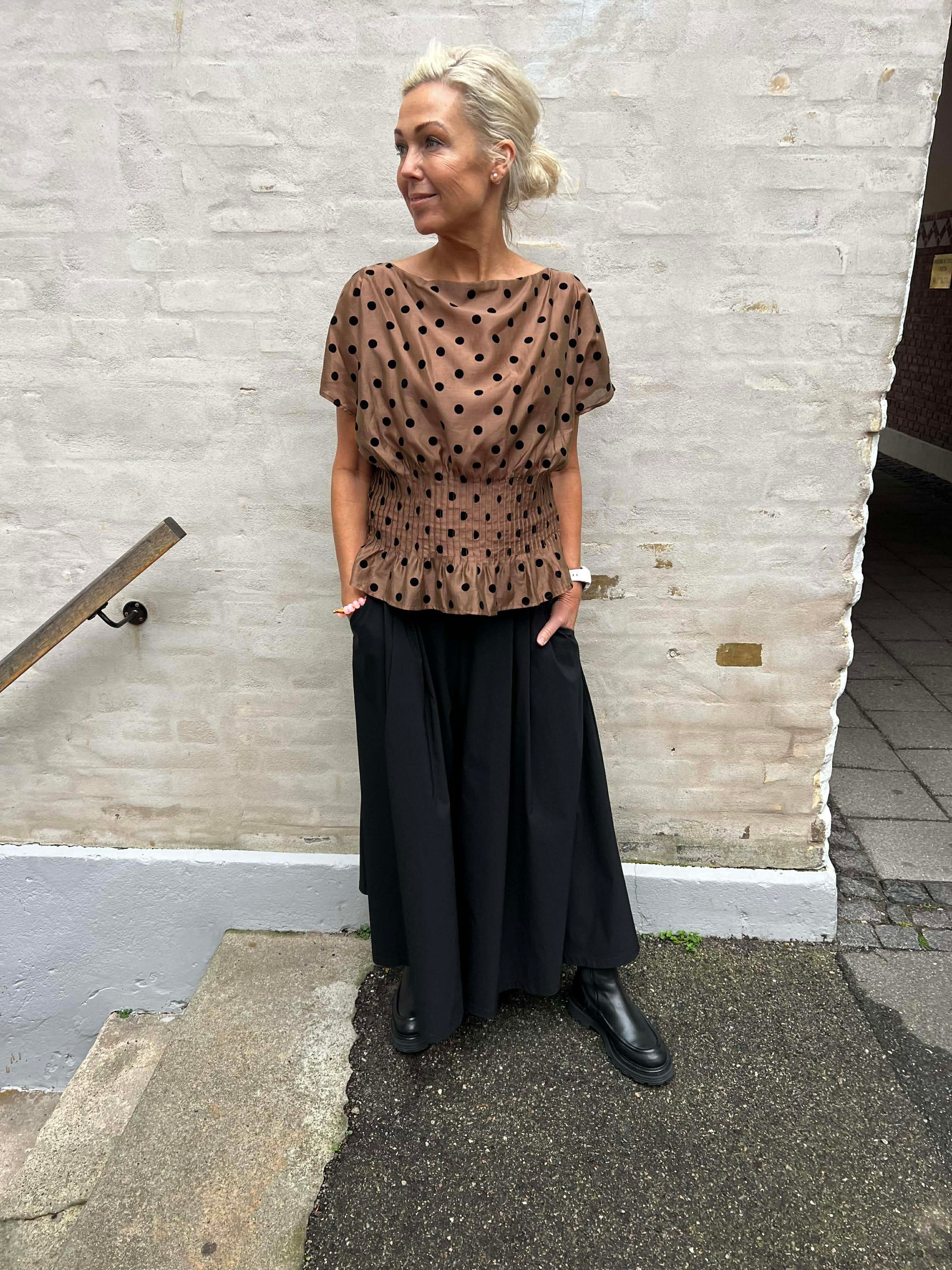 DAVINA split skirt - Black