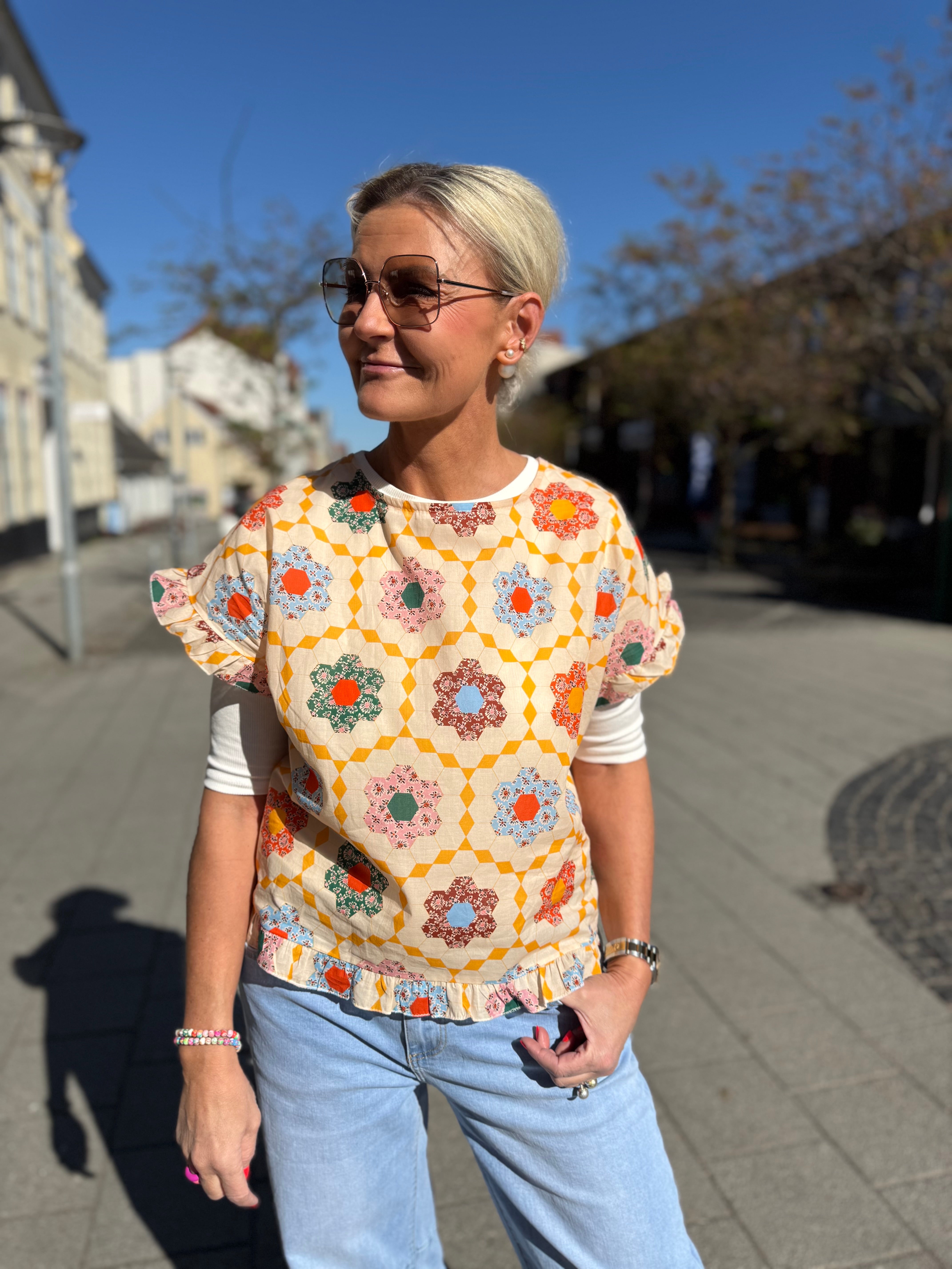 Kasimira Top - Stamperia Rosso