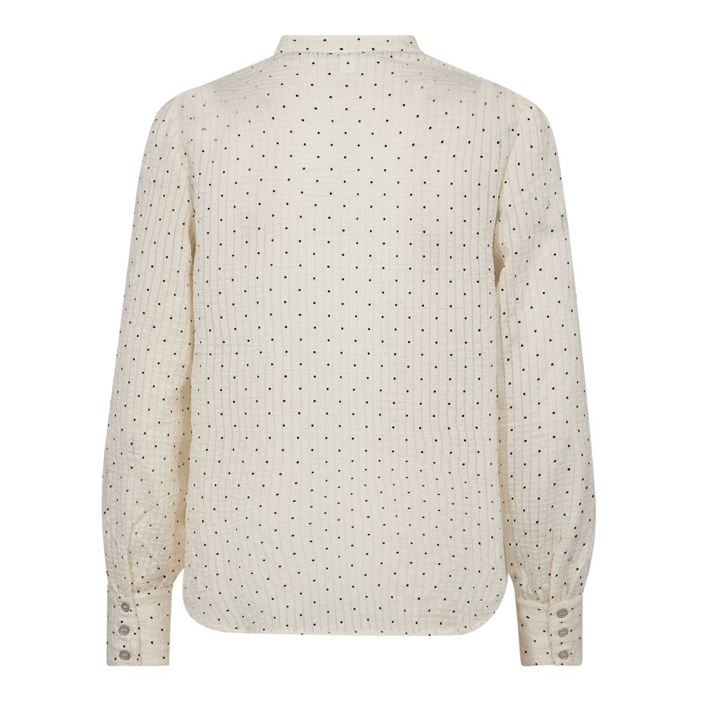 Francisca Dot Lace Shirt Off White