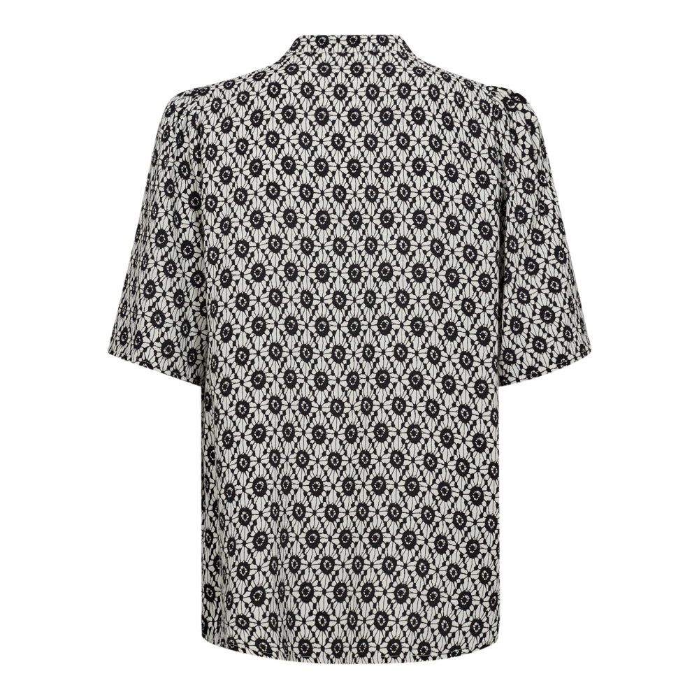 Sofia Shirt Offwhite-Black