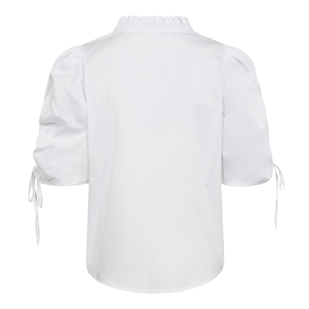 SannaCC puff v-blouse white