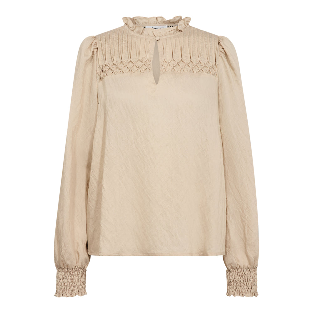 Molly Pintuck Blouse - Powder