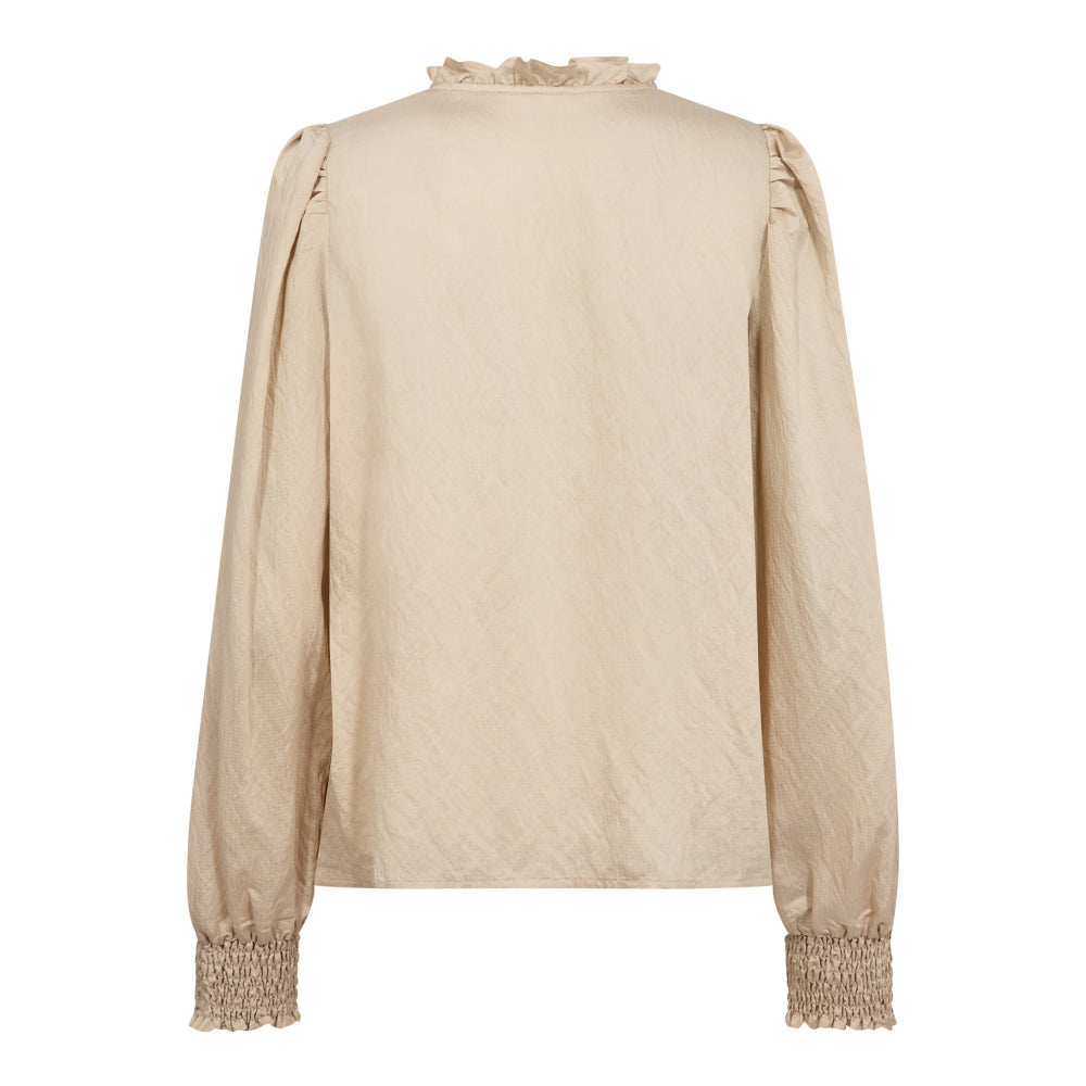 Molly Pintuck Blouse - Powder