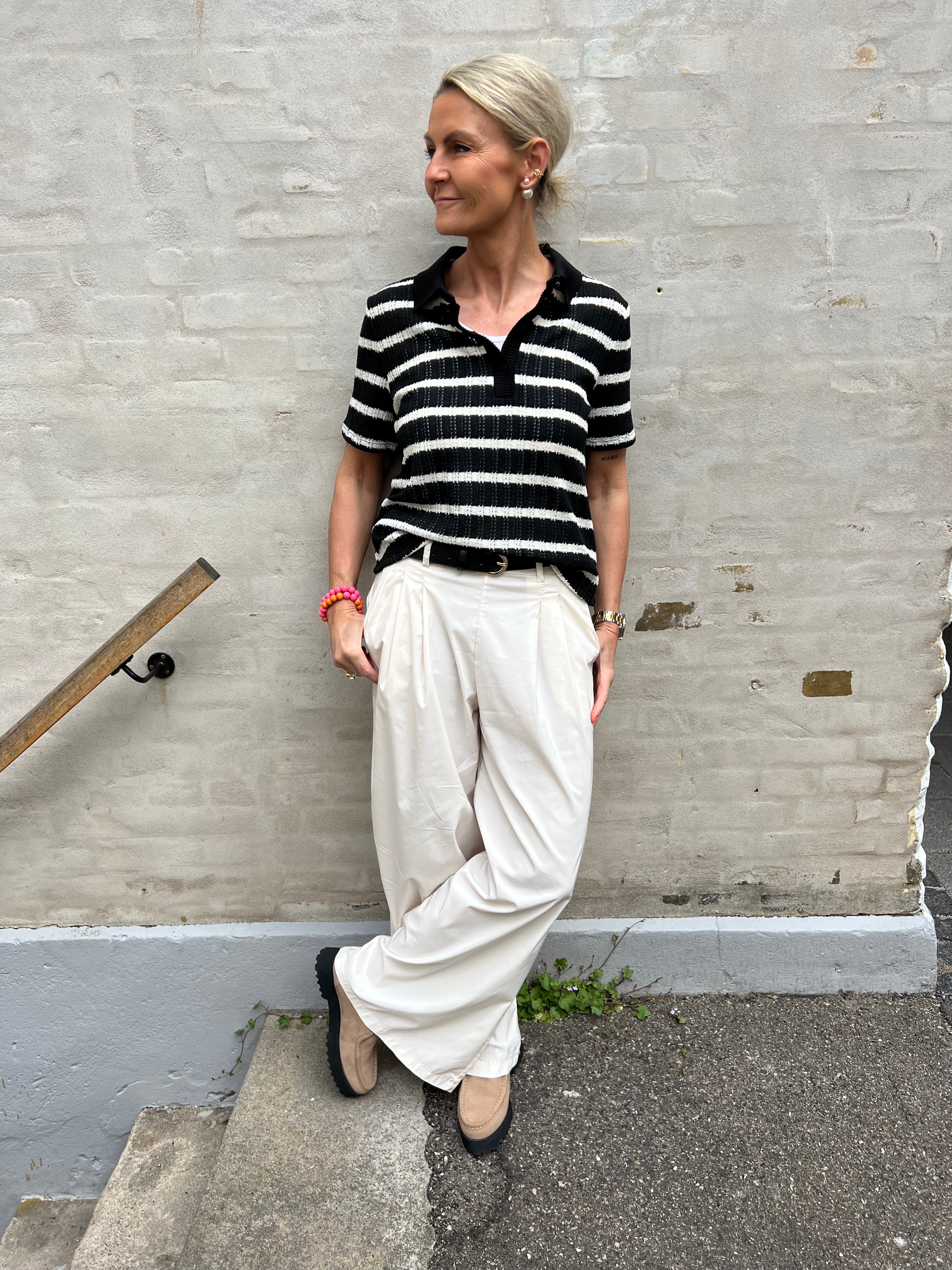 Davina wideleg pant cream