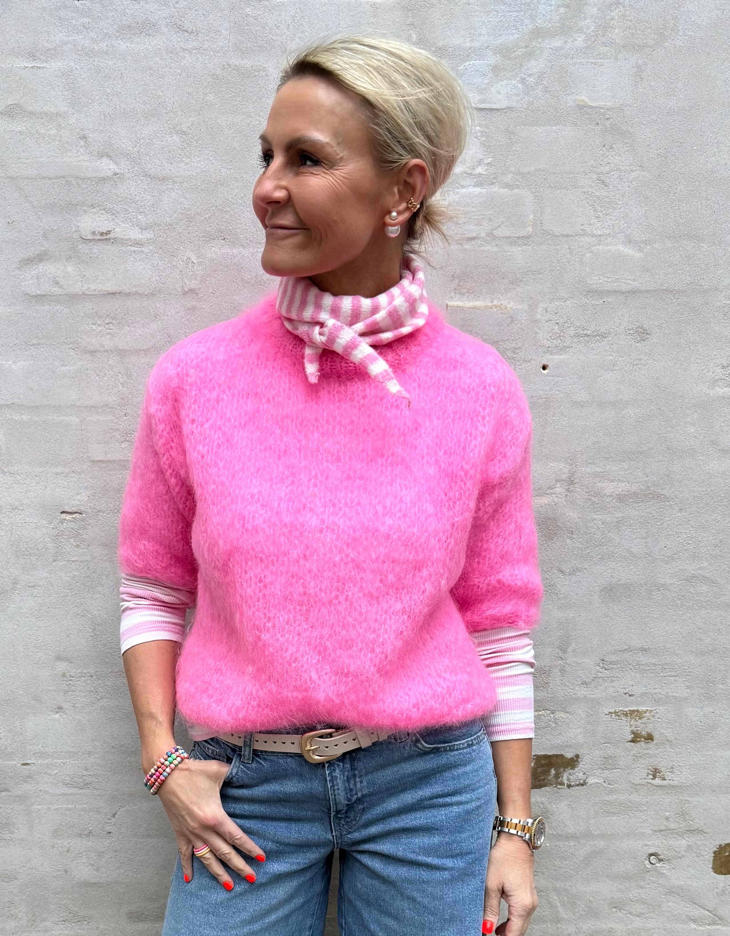 Renata Knit - Pink Mohair