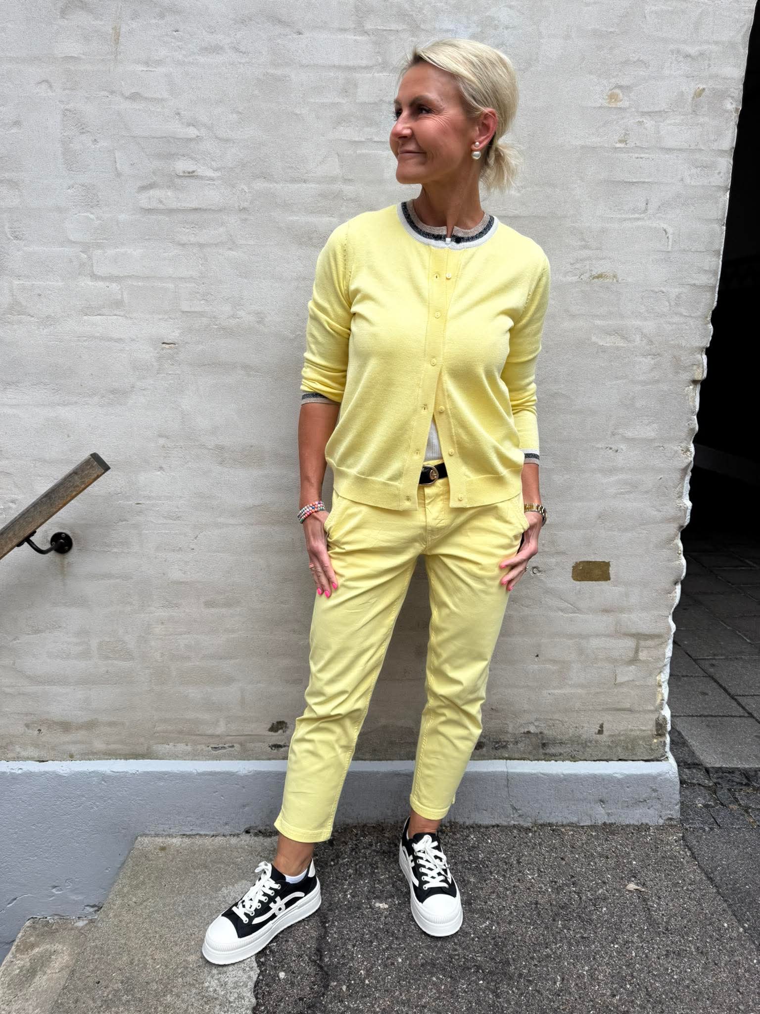 Betri Annemarie Cardigan - Lemon Maringue Melange