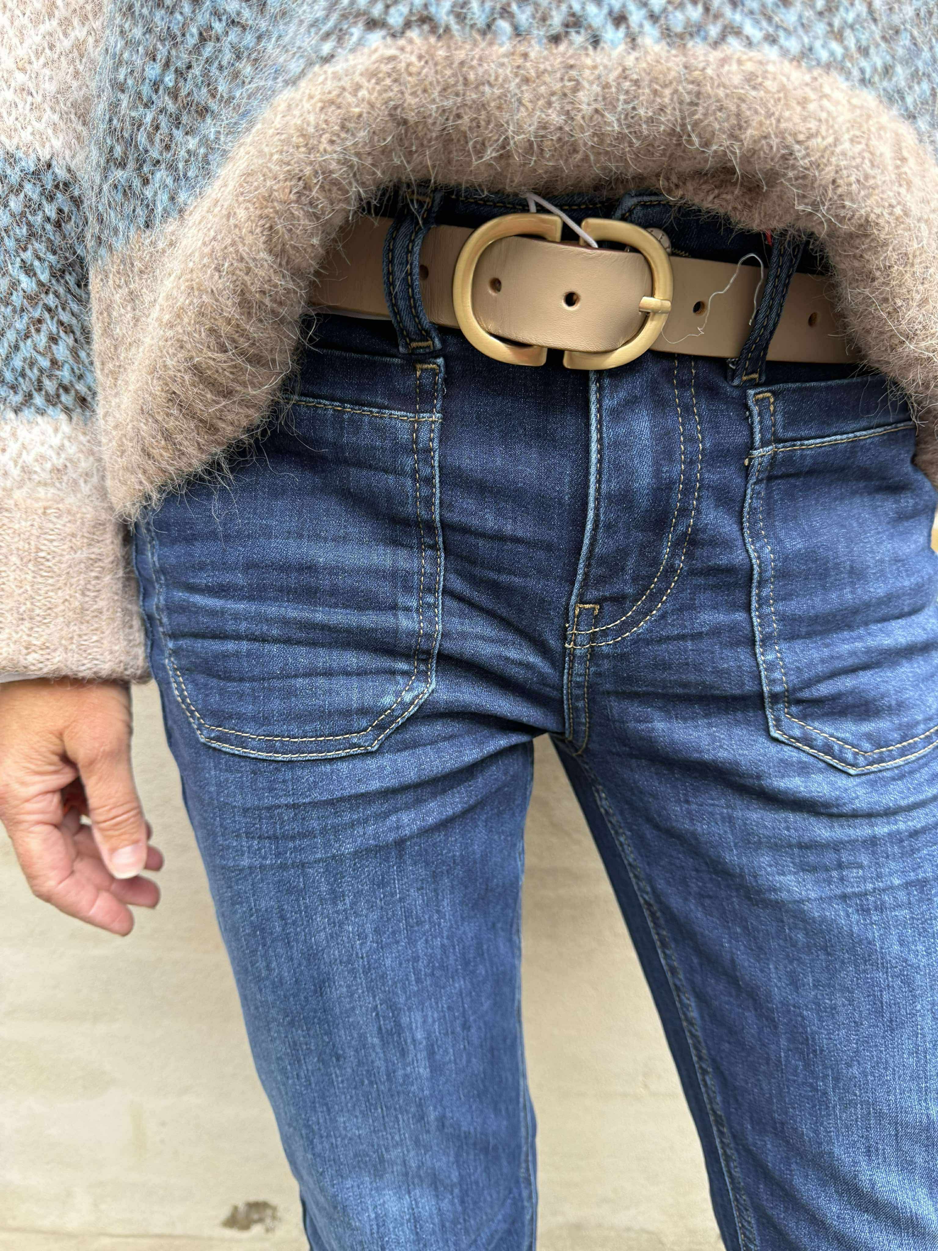 Bootcut Jeans - Dark Blue Washed