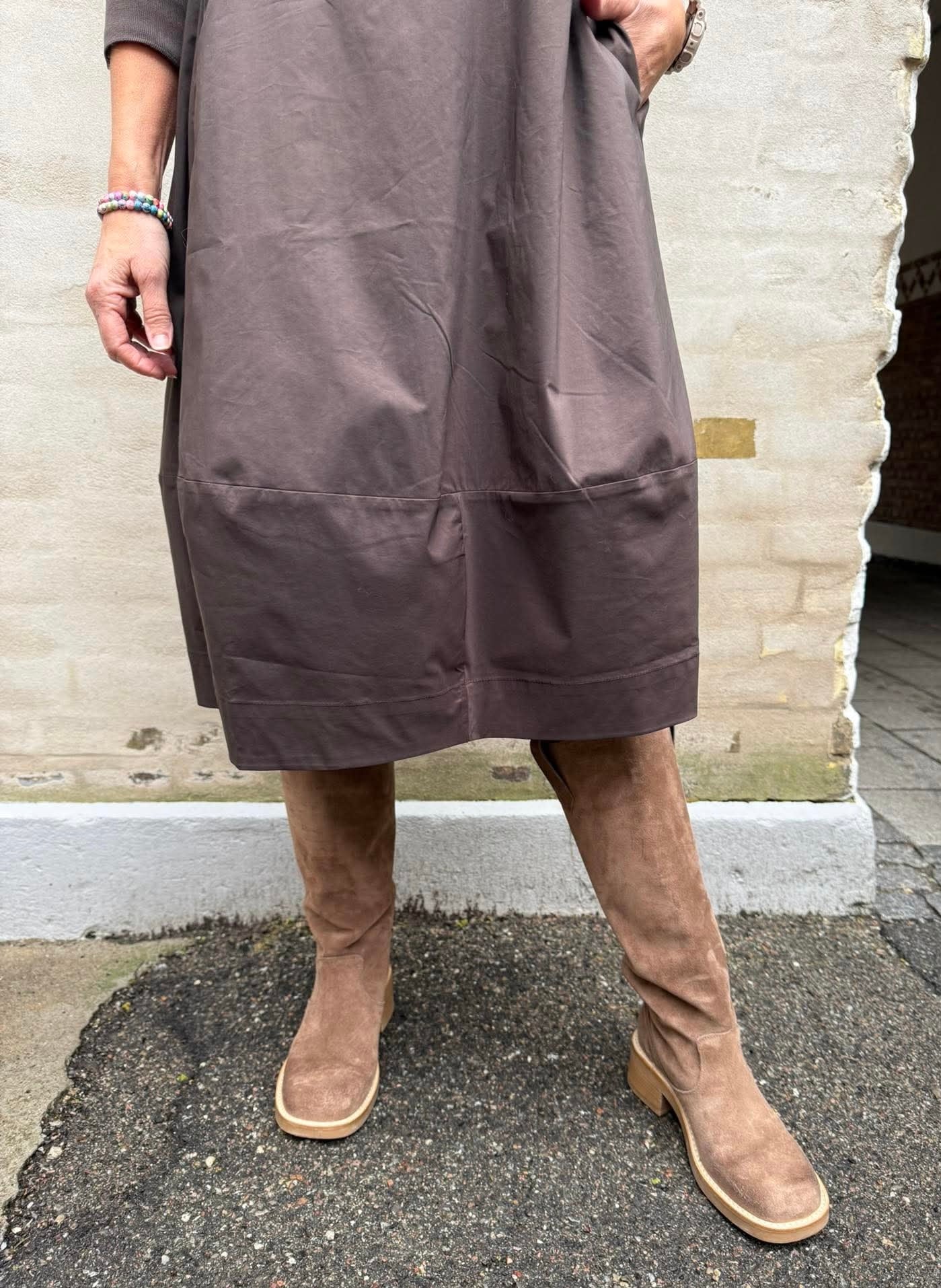 Antoinett 3/4 sleeve dress - Demitasse