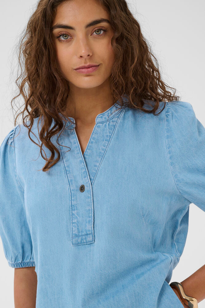 Berteline Arpa SS Dress - Light Blue