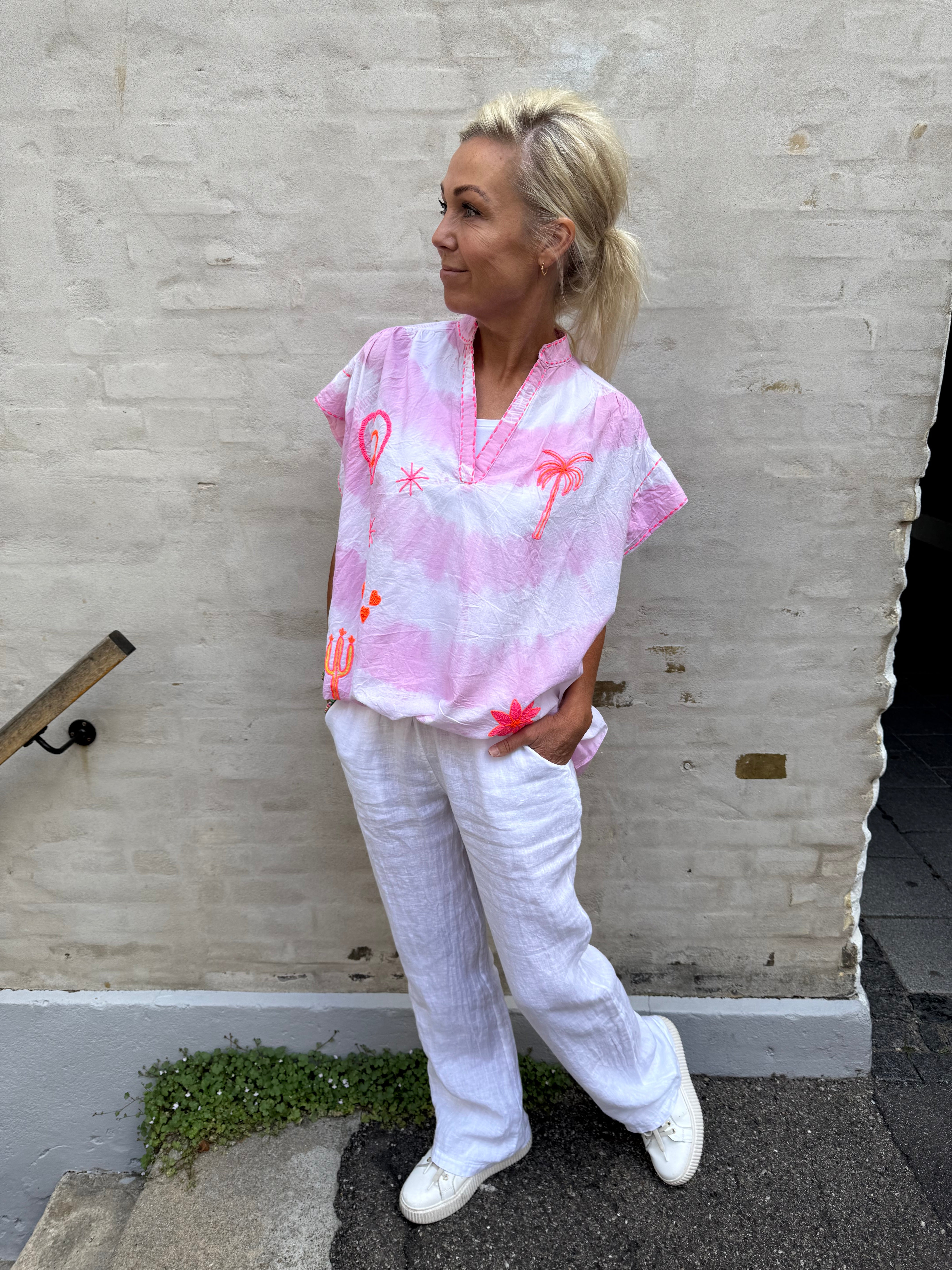 Vacay vibe top pink