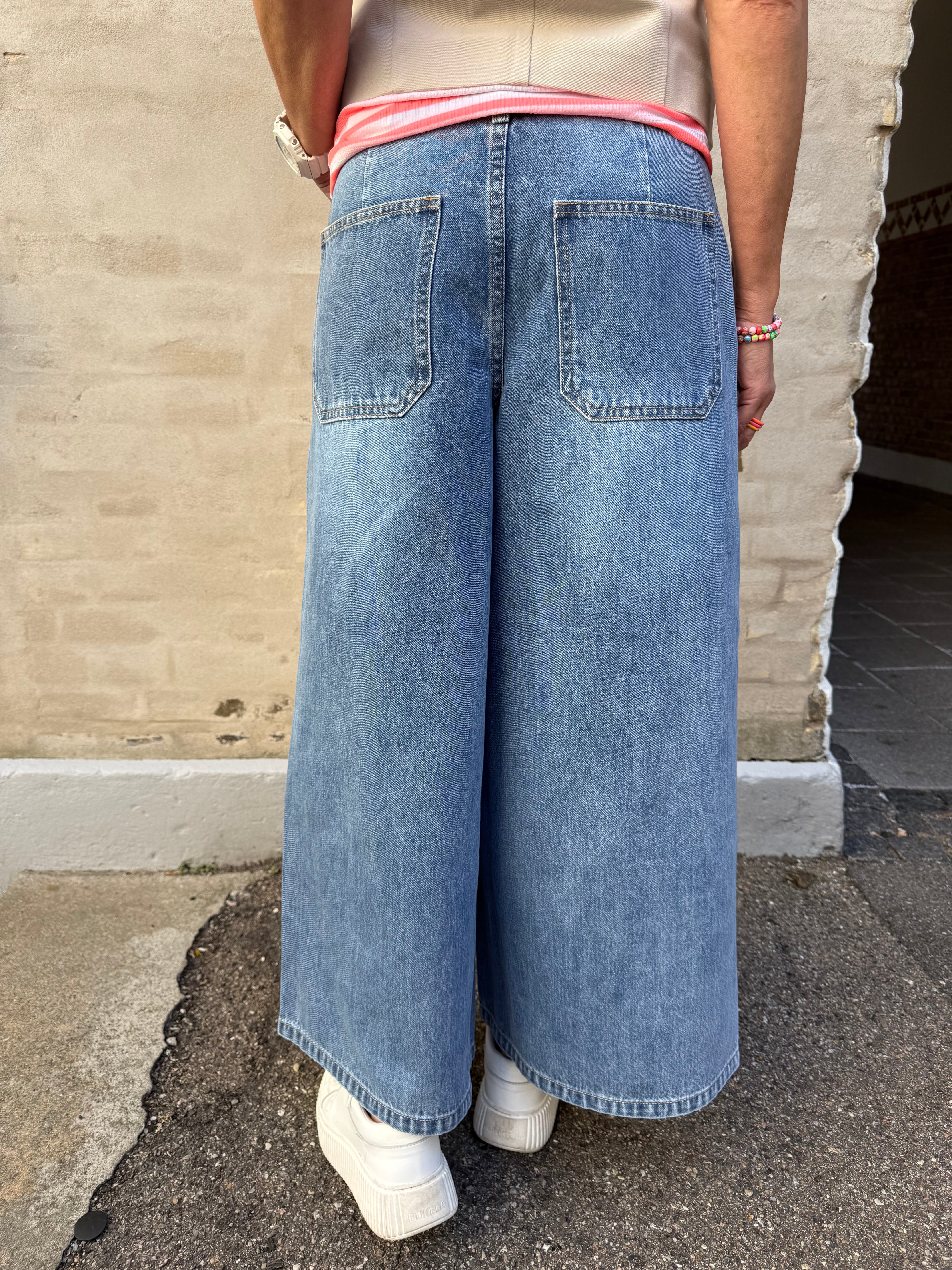 FULLA MW DENIM CULOTTE - Medium Blue Denim