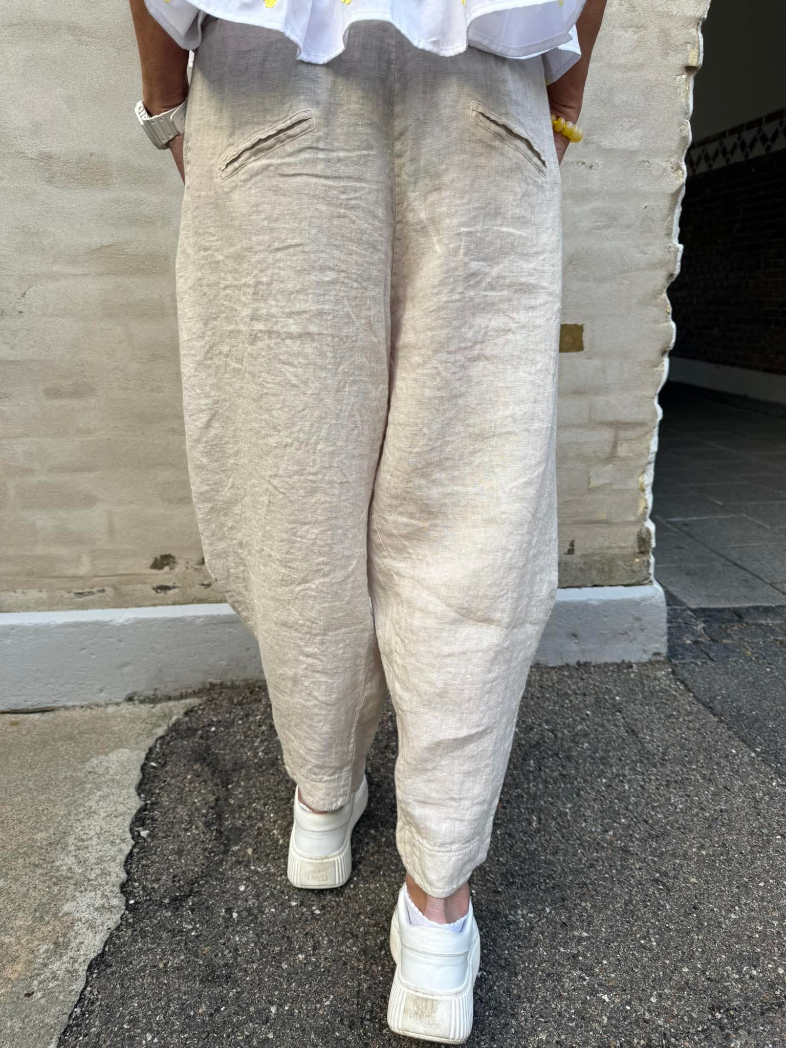 Vera Linen Pants - Off-White