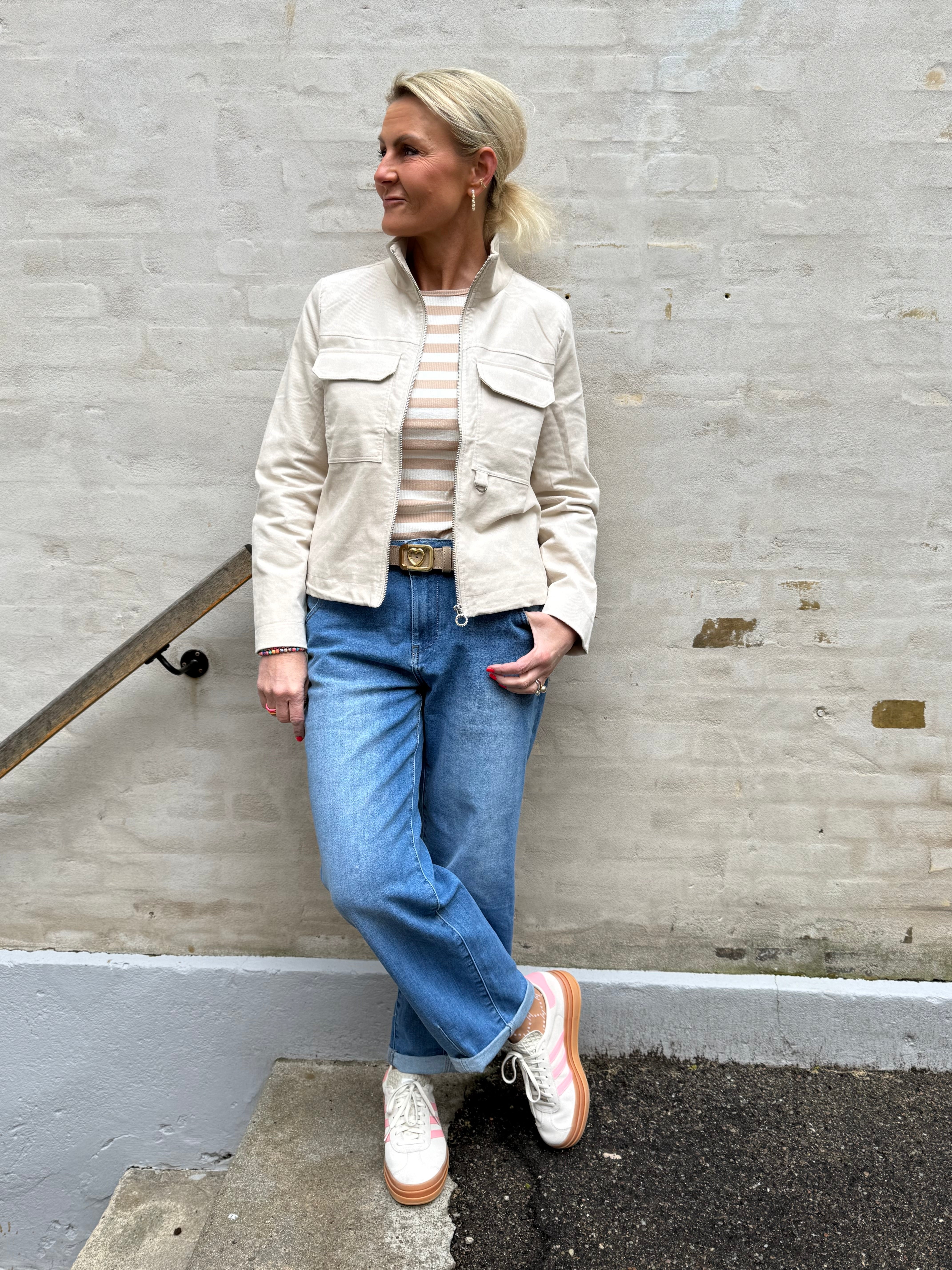 Short Corduroy jacket - Powder Beige