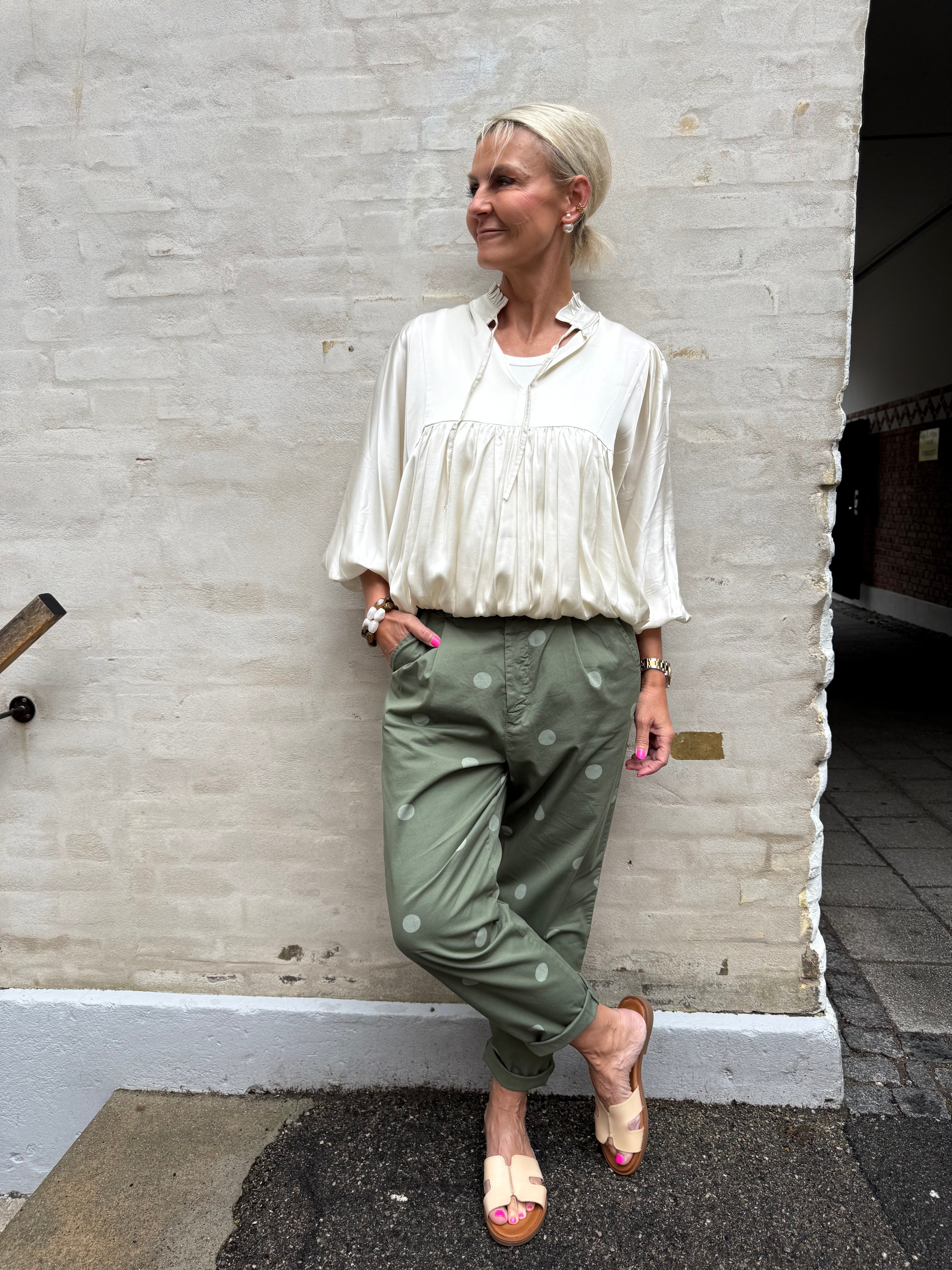 Dot Pants - Green