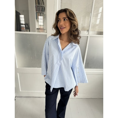 Klara shirt - New blue stripe