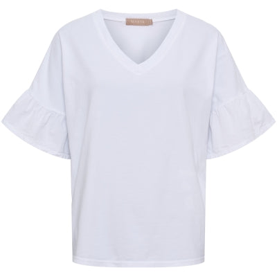 Herdis T-shirt - Svart/Beige