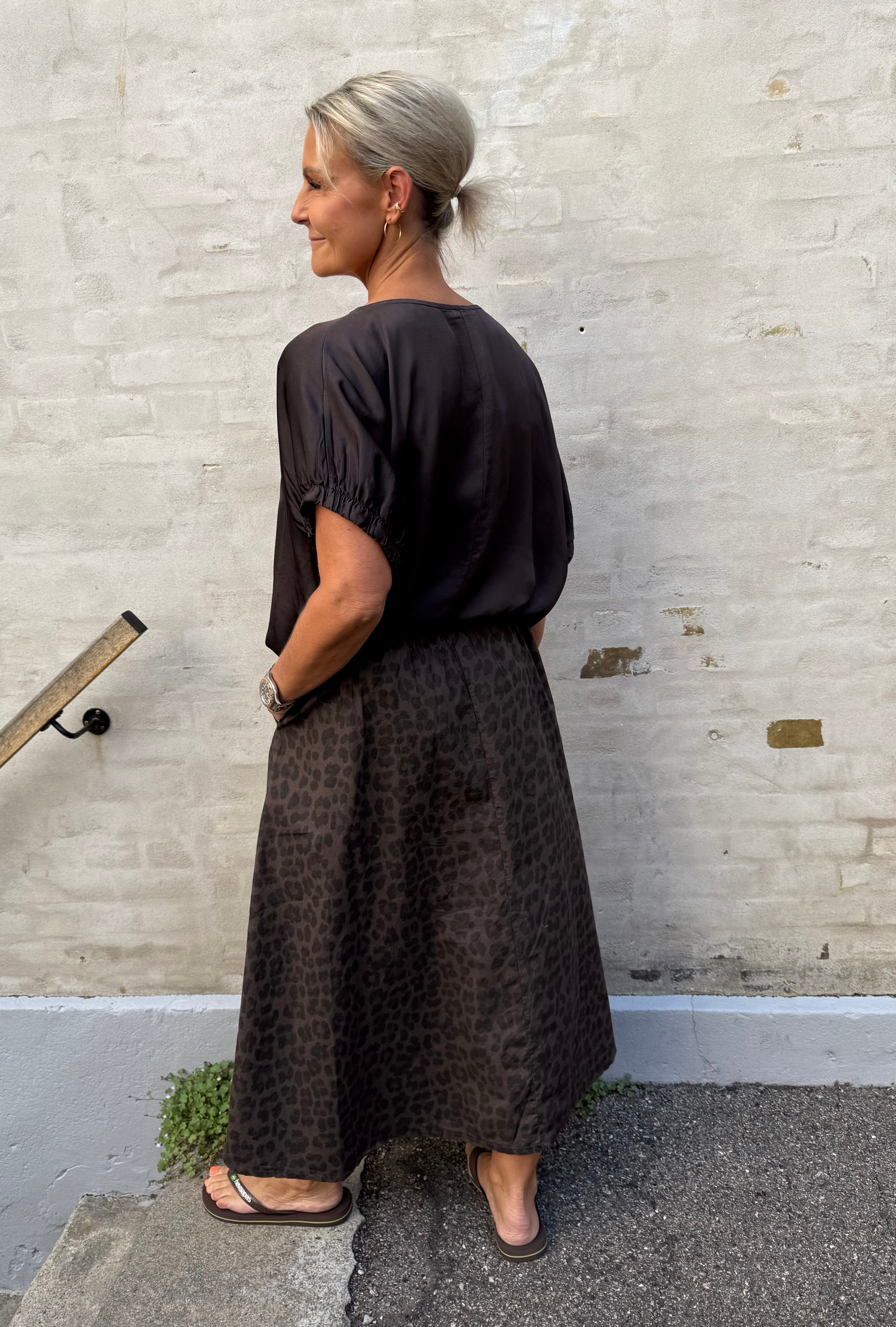 ABBIE Skirt - Coffee Leo