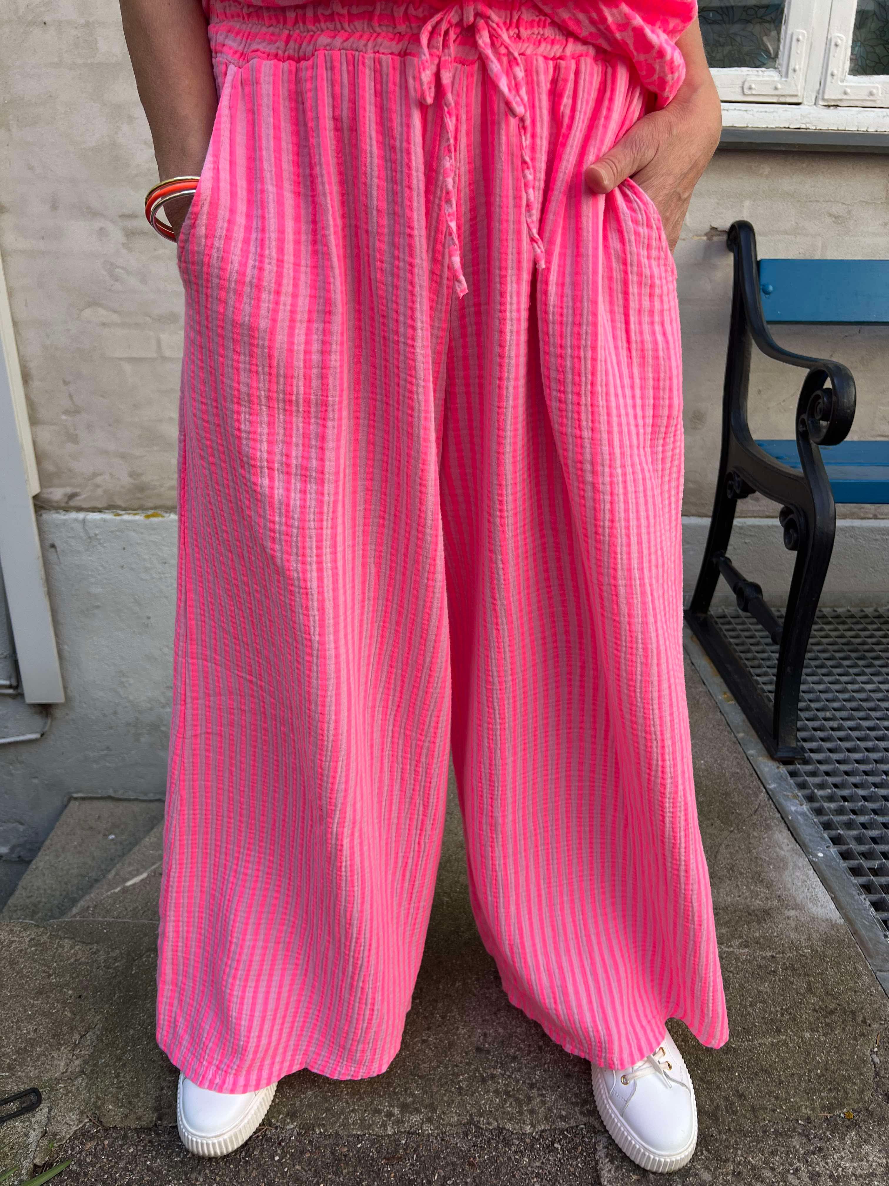 Diddy pant strib pink