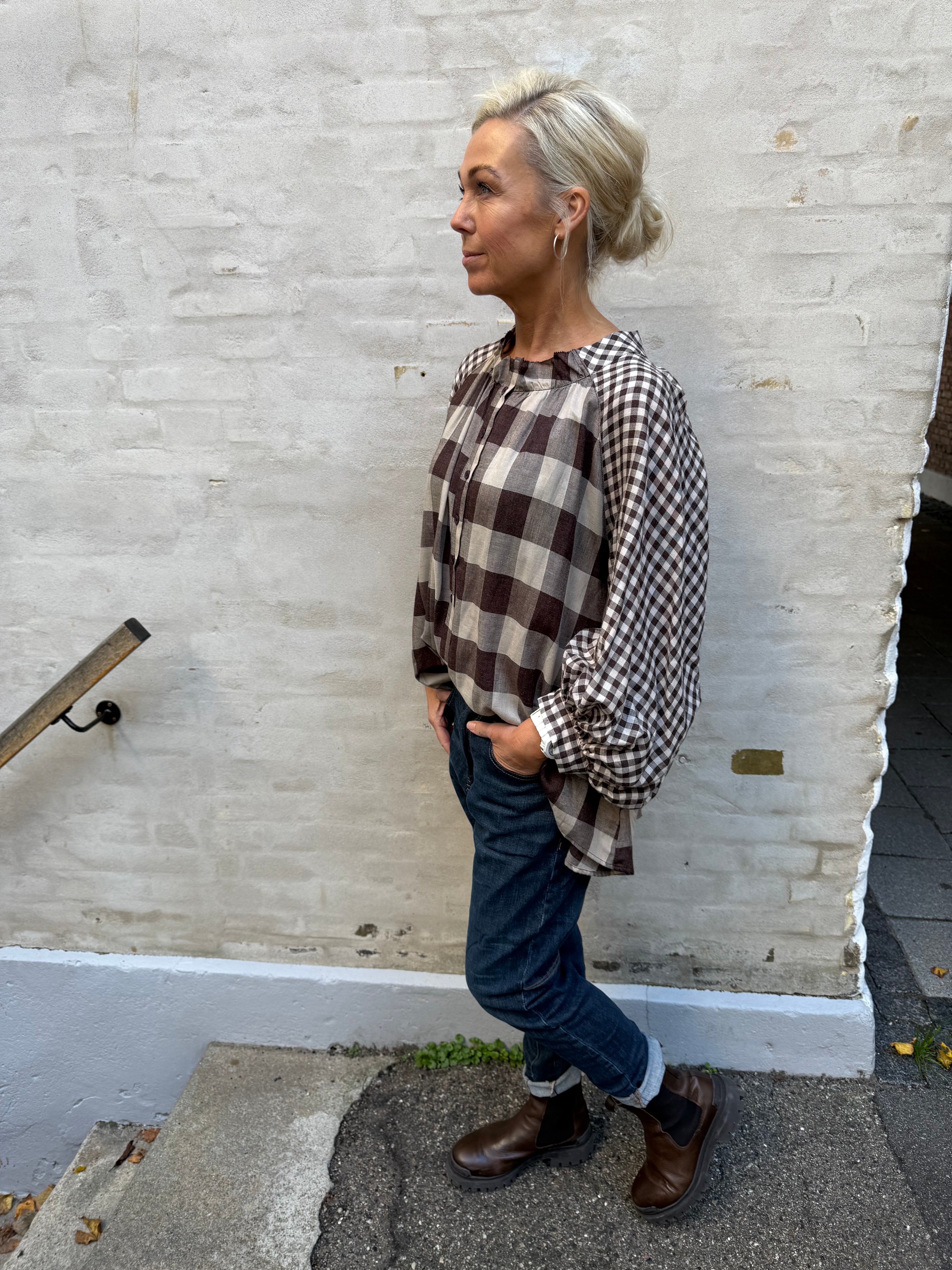 Camica Shirt - Brown Check