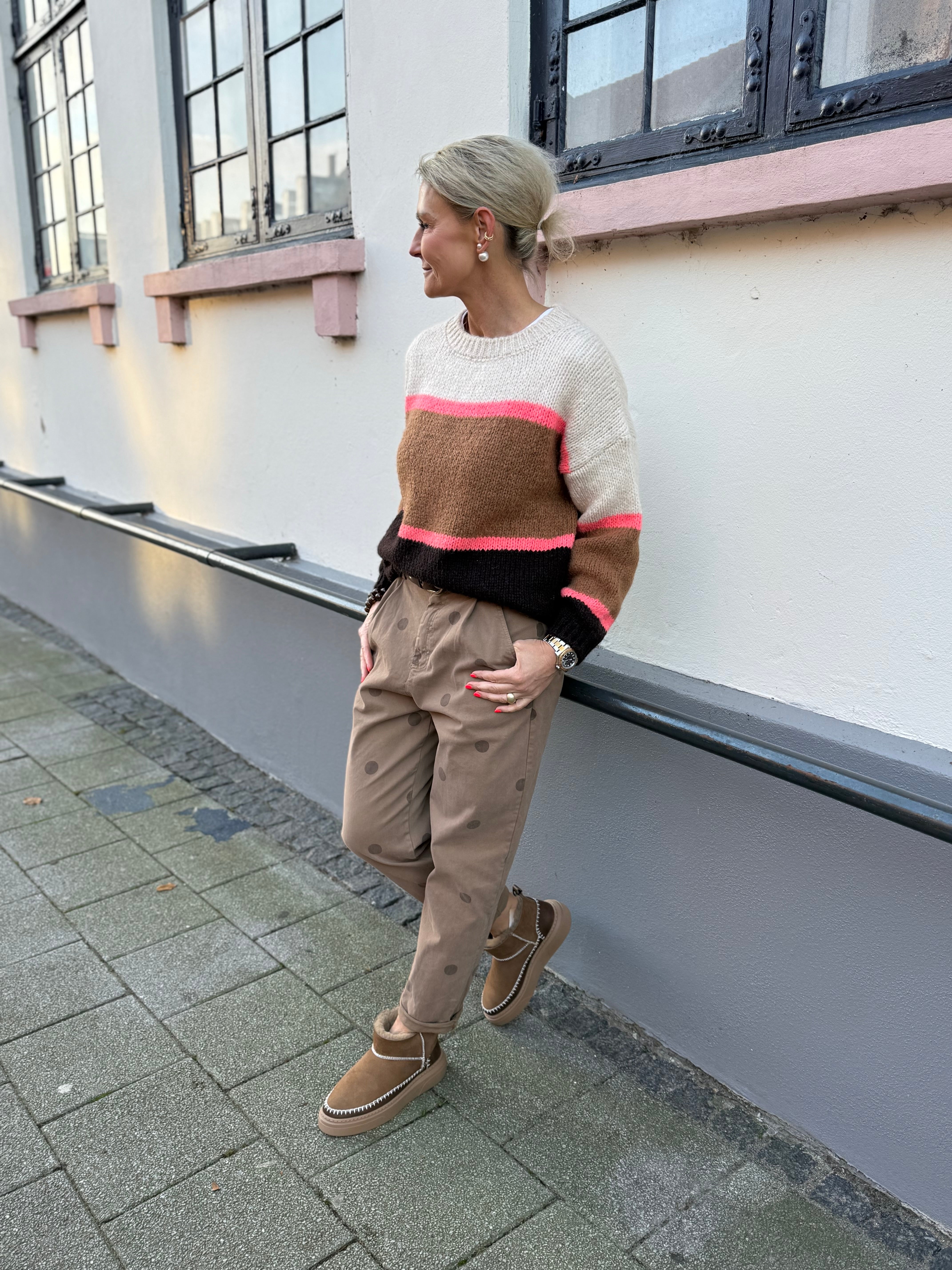HILDUR knit jumper - Camel