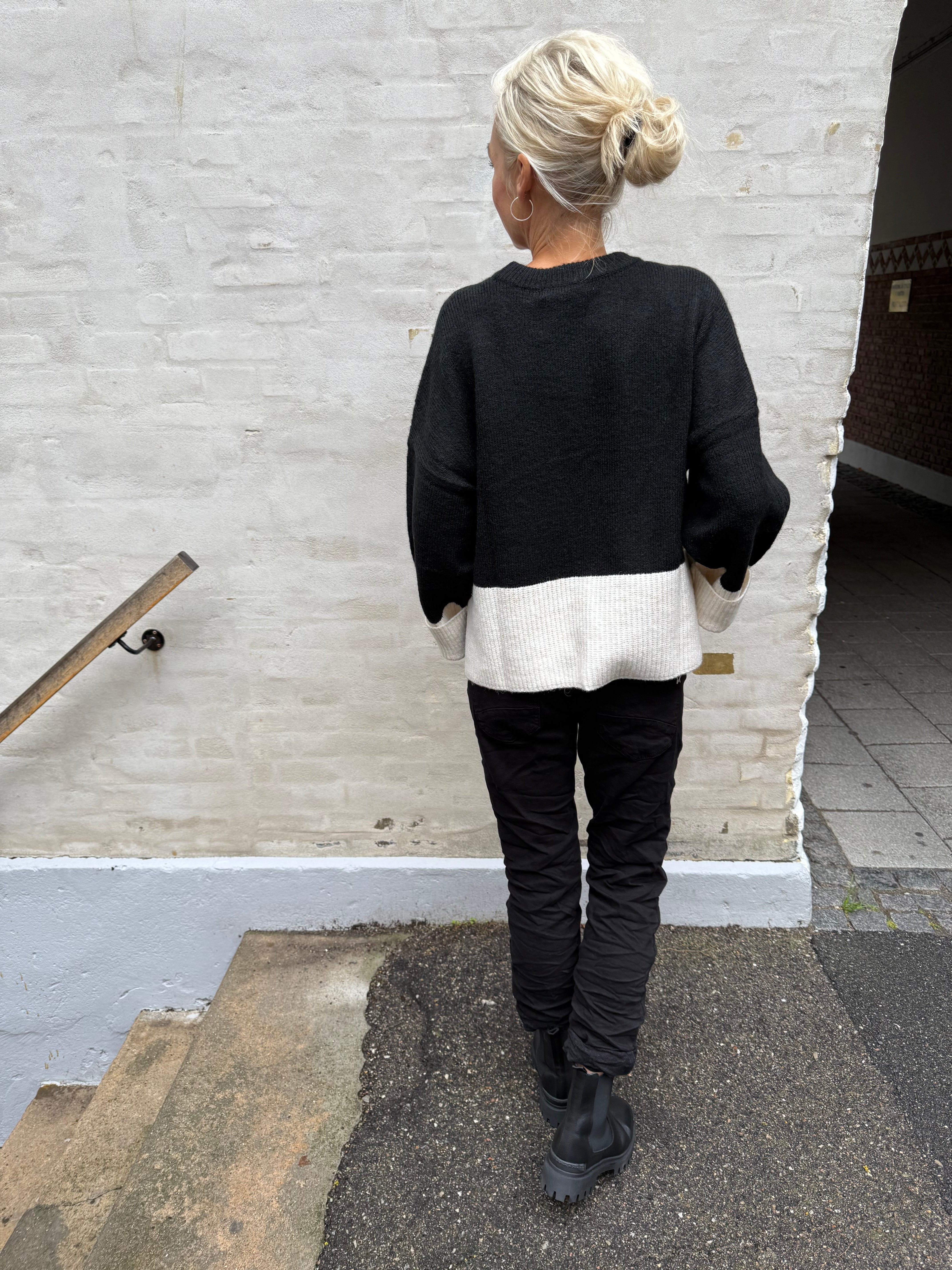 Nicky Kimmy Pullover - Black/Whitecap
