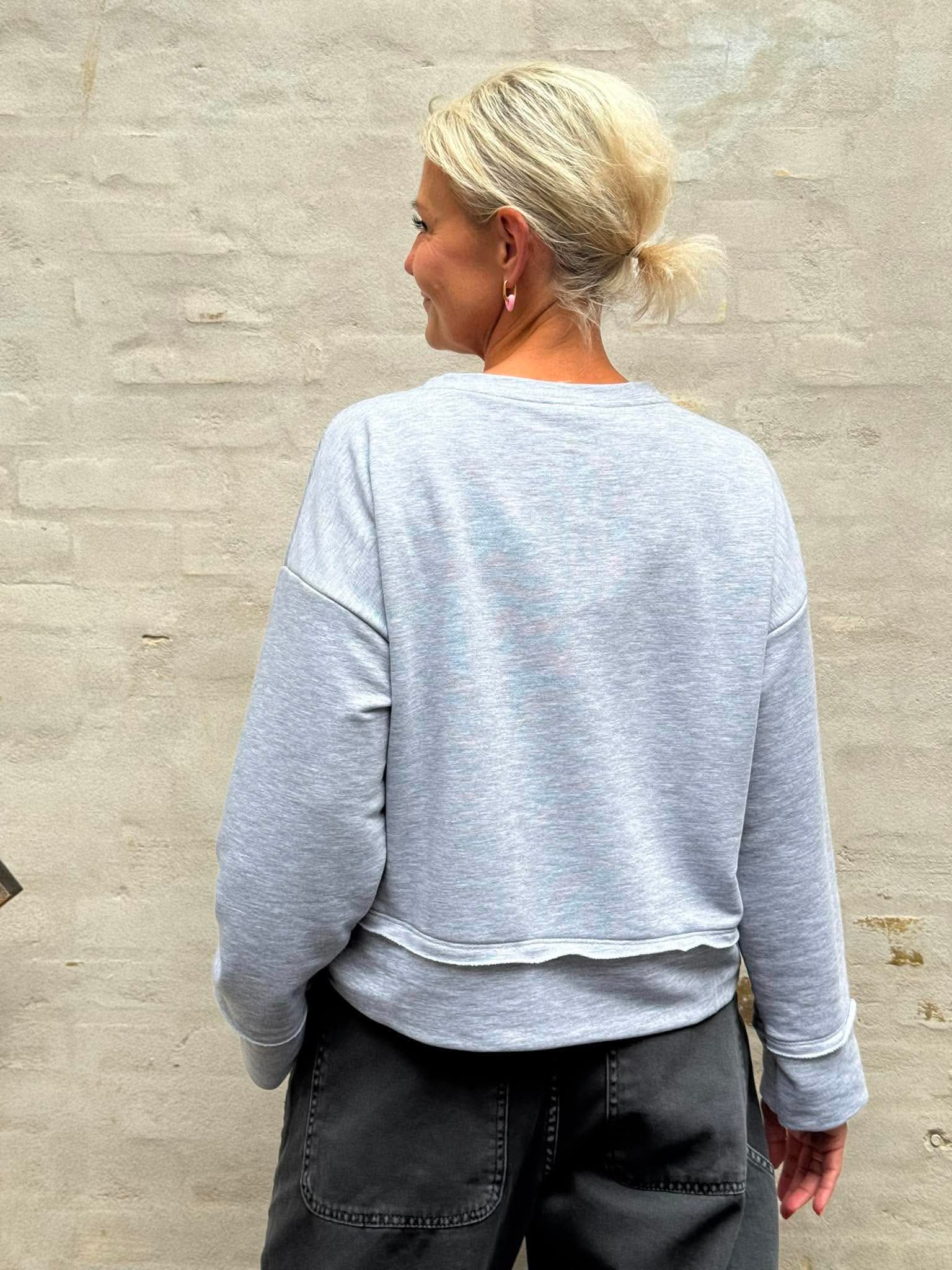 Saint Tropez Sweat - Grey/Pink